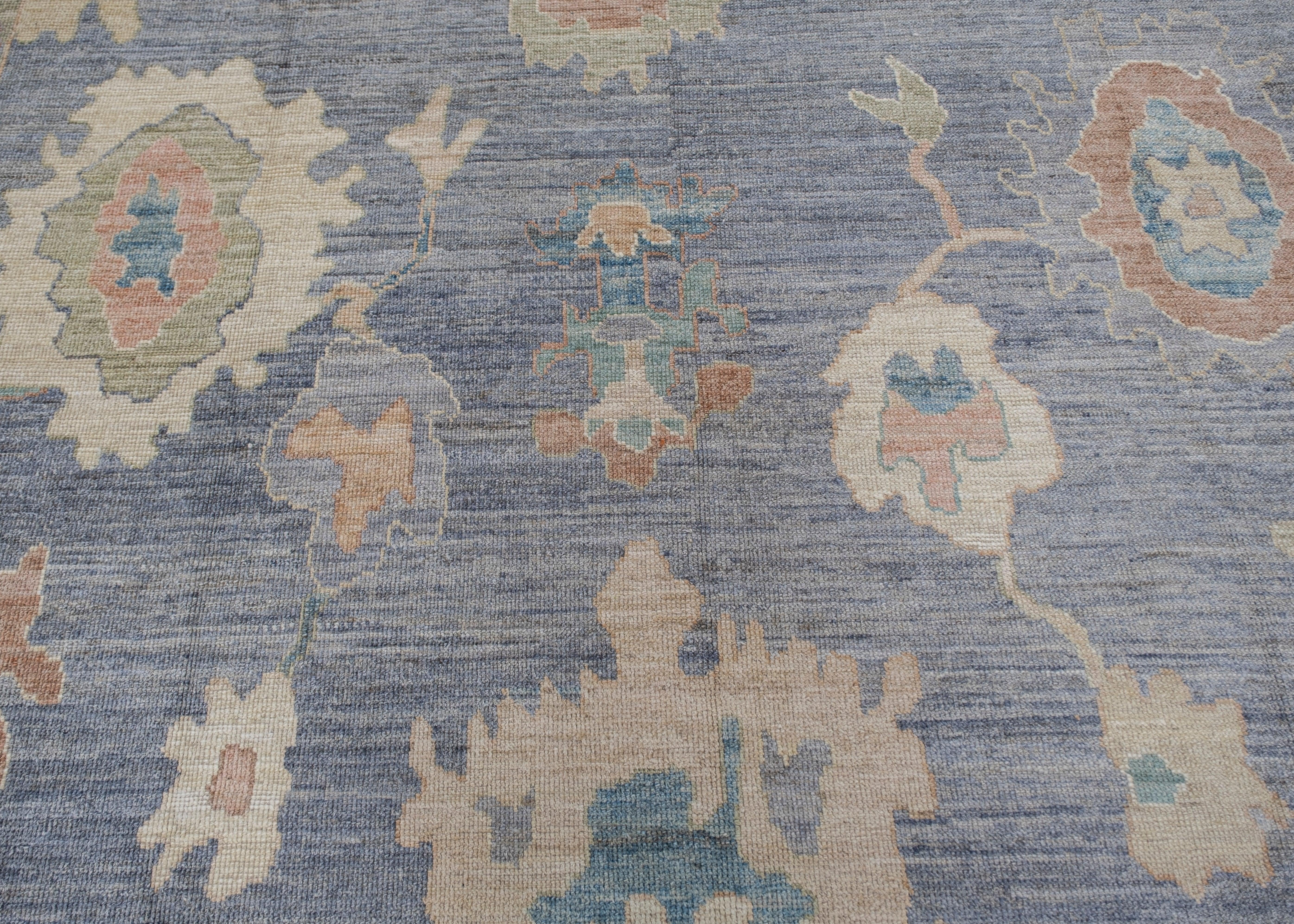 Oushak Rug Oriental Hand Knotted Turkish Antique Look Oushak 8'6