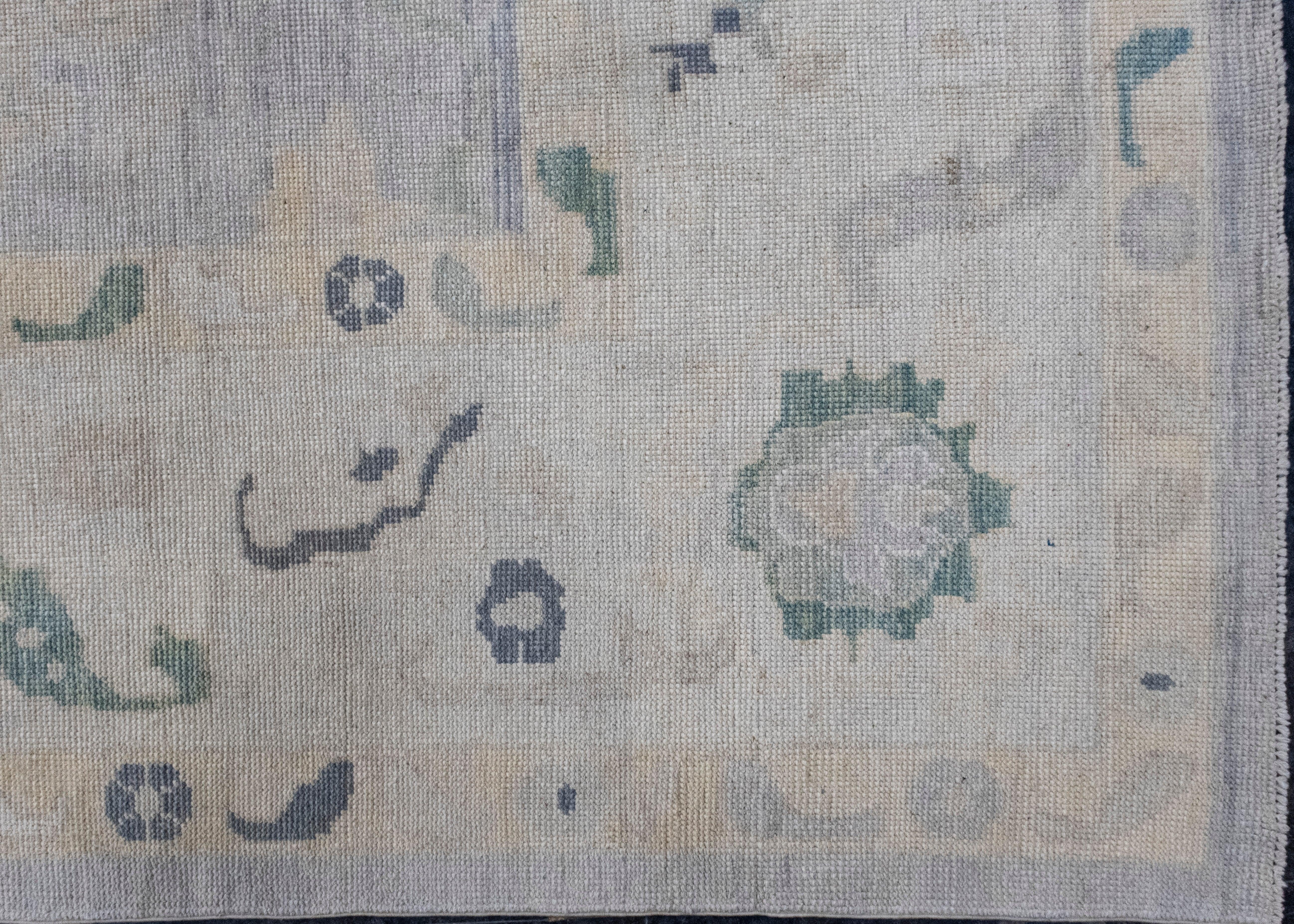 Noué à la main Tapis turc Oushak 12' x 16' n° 16989 en vente