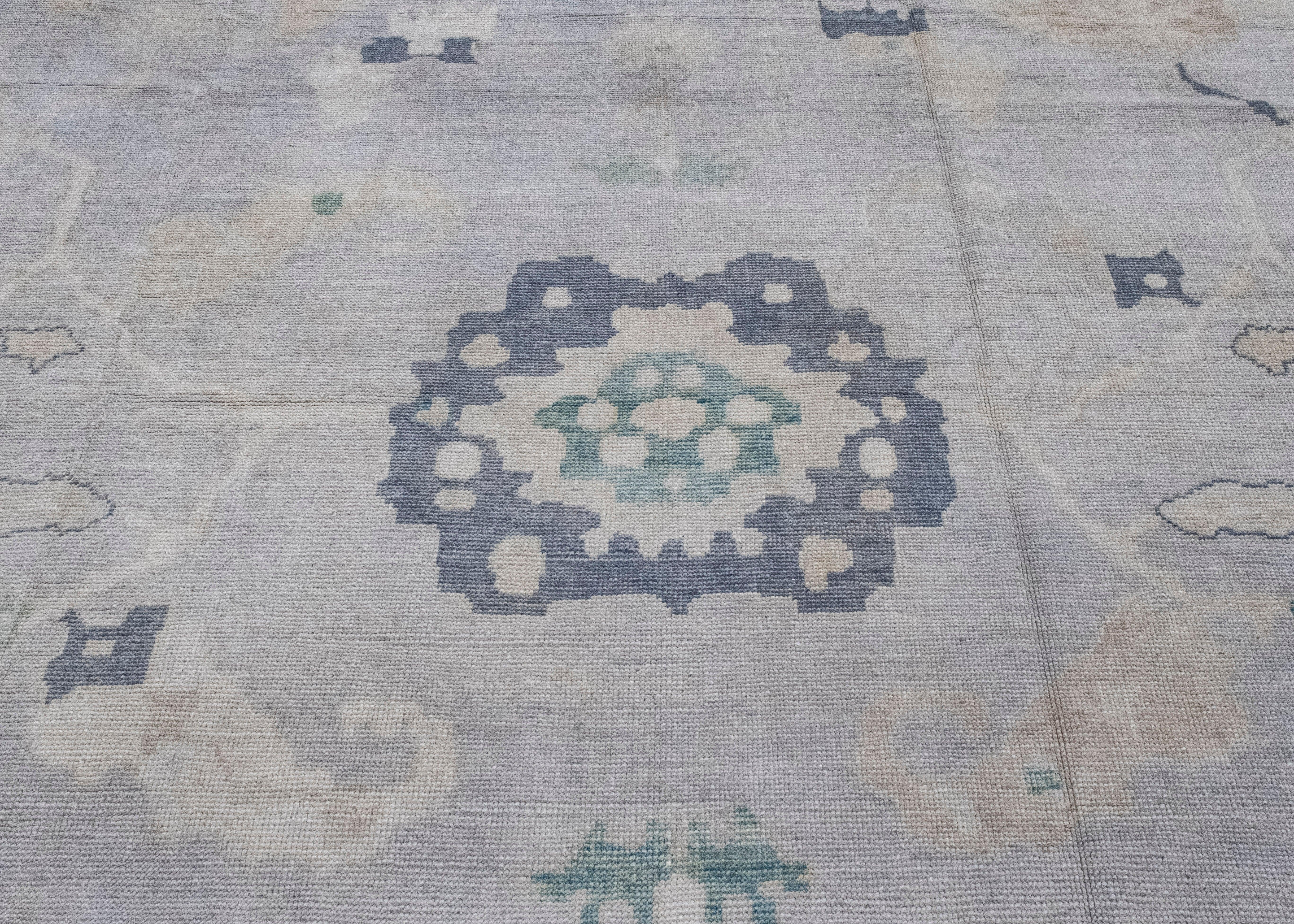 XXIe siècle et contemporain Tapis turc Oushak 12' x 16' n° 16989 en vente