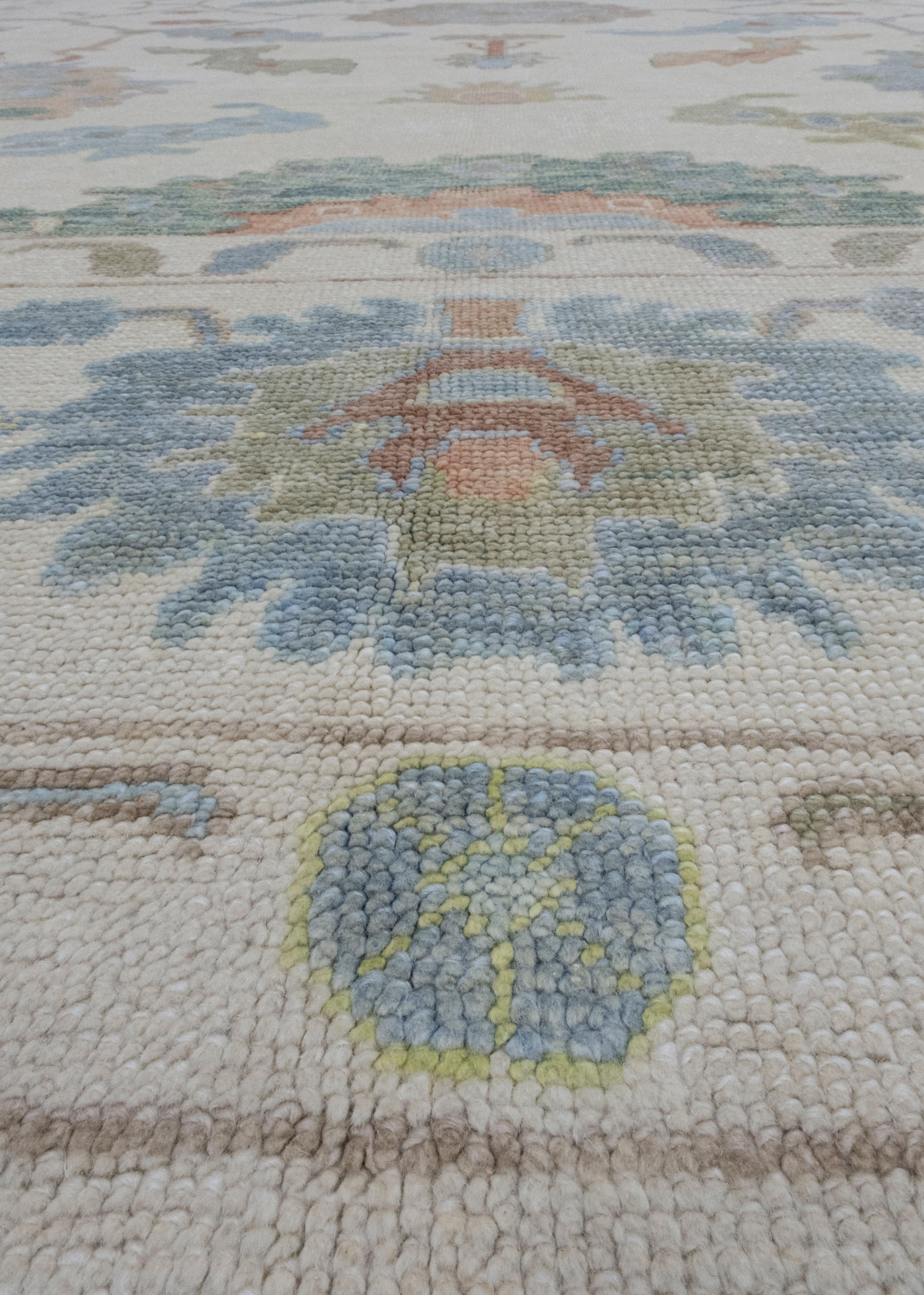 Wool Turkish Oushak Rug 12' x 16'1