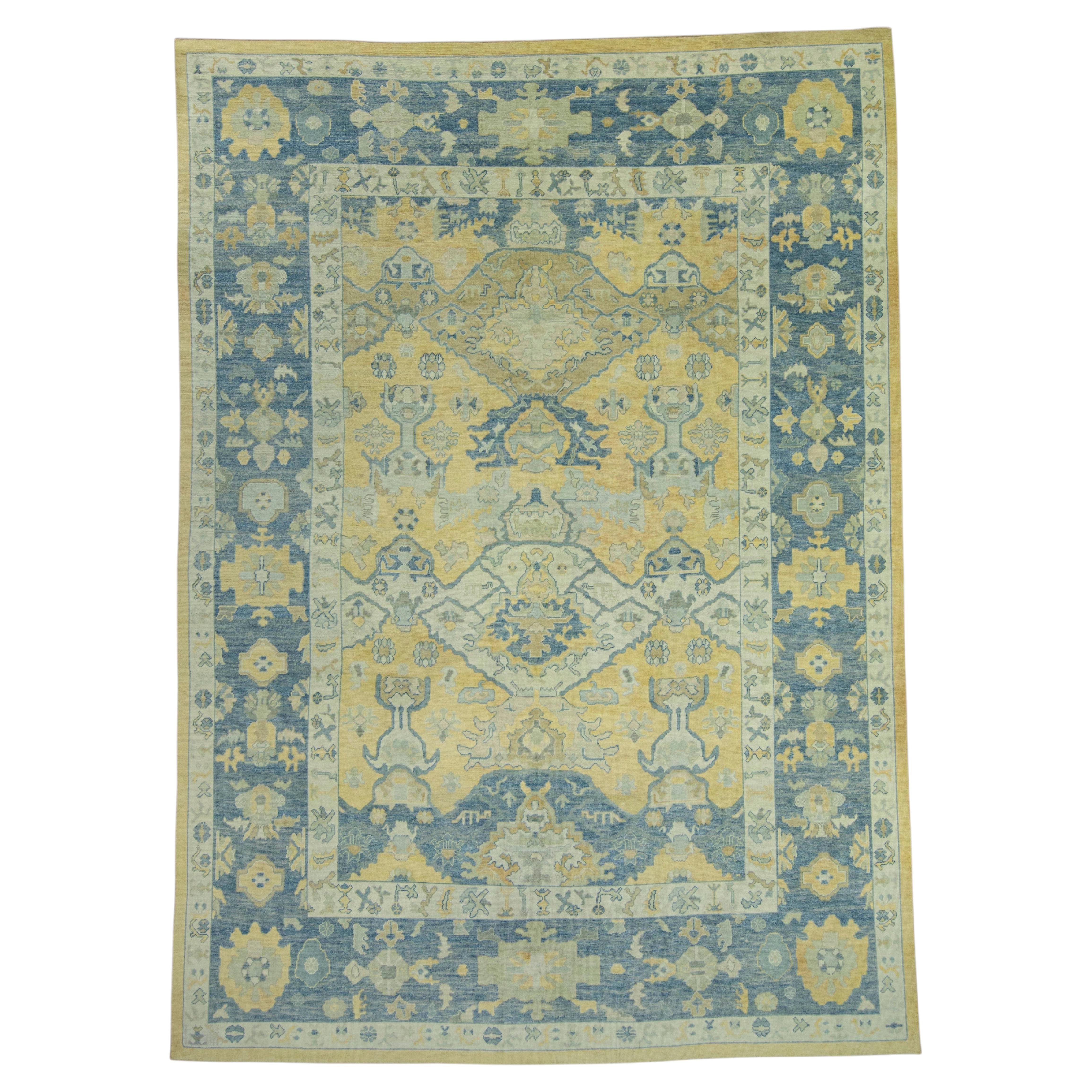 Turkish Oushak Rug 12' x 16'9" #18505 For Sale