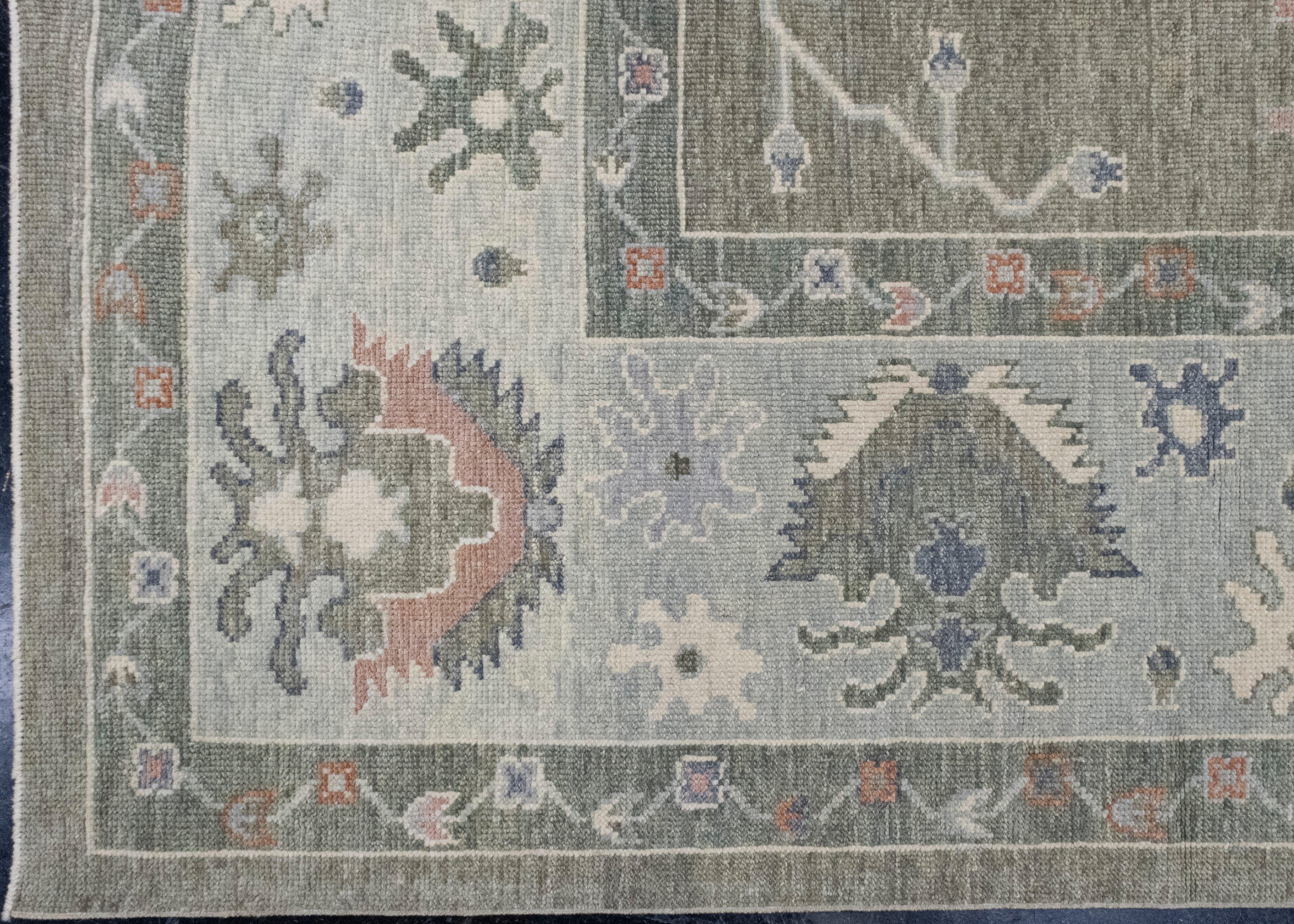 Turkish Oushak Rug 12'1