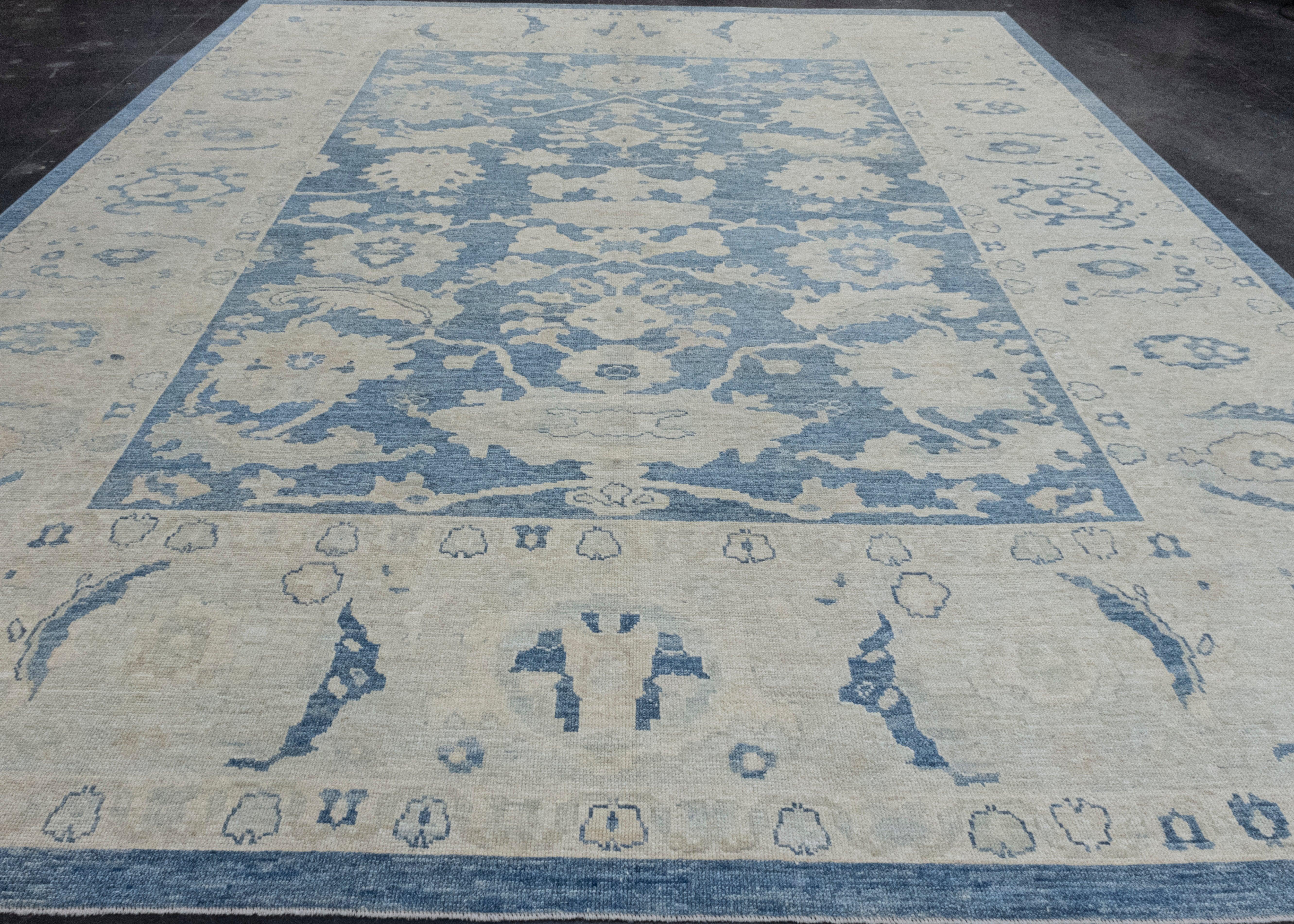 Turkish Oushak Rug 12'1