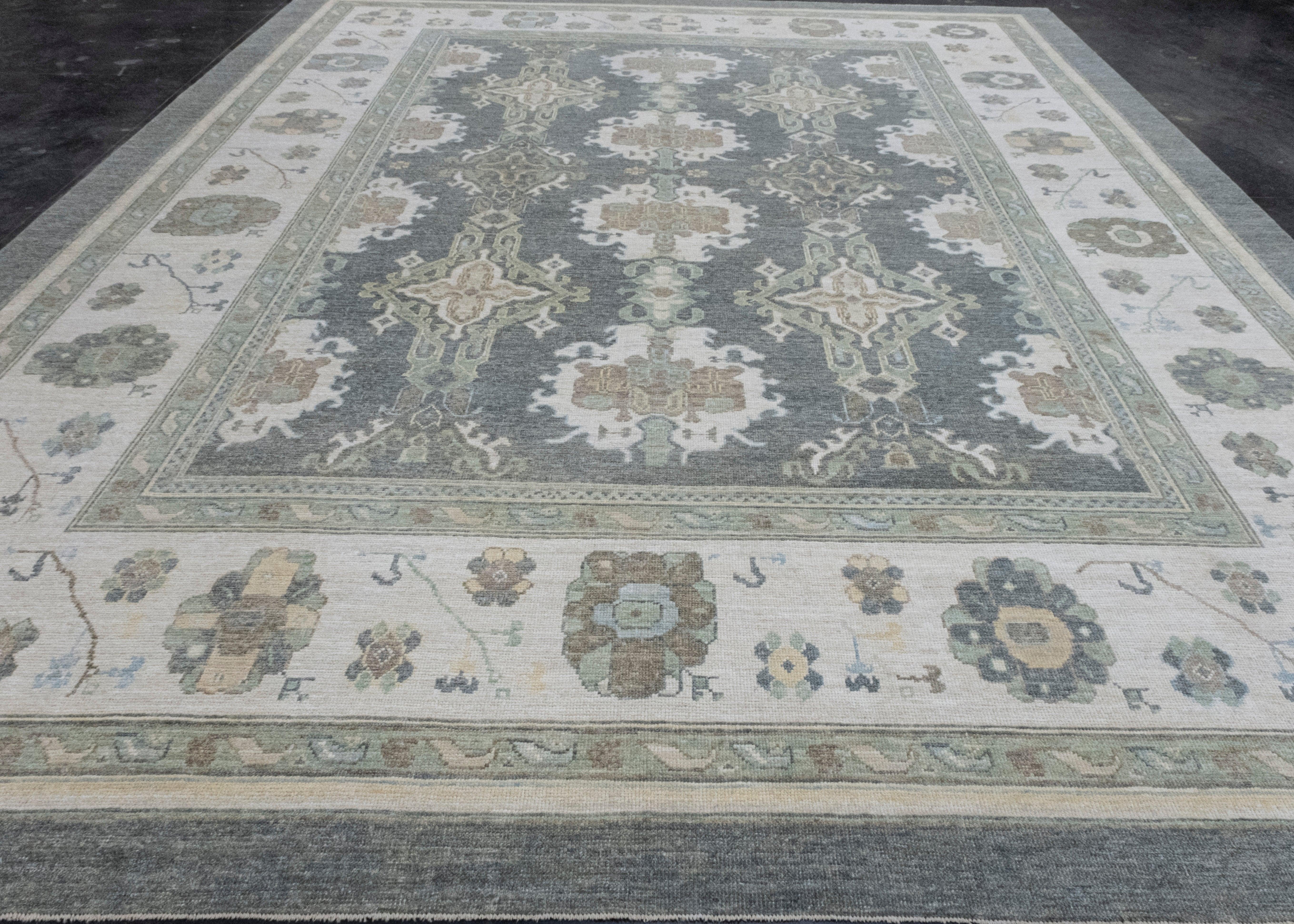 Turkish Oushak Rug 12'1