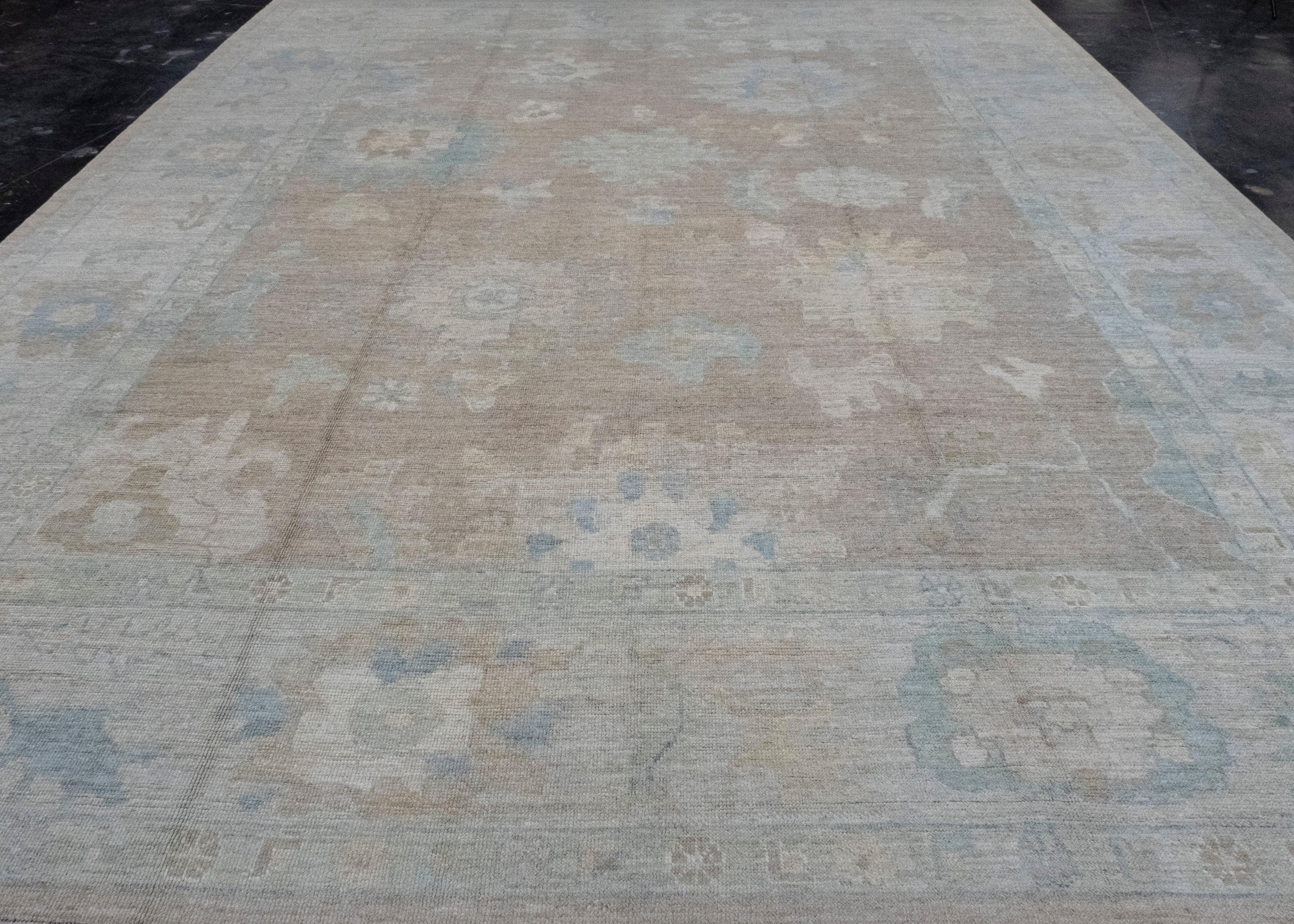 Turkish Oushak Rug 12'1
