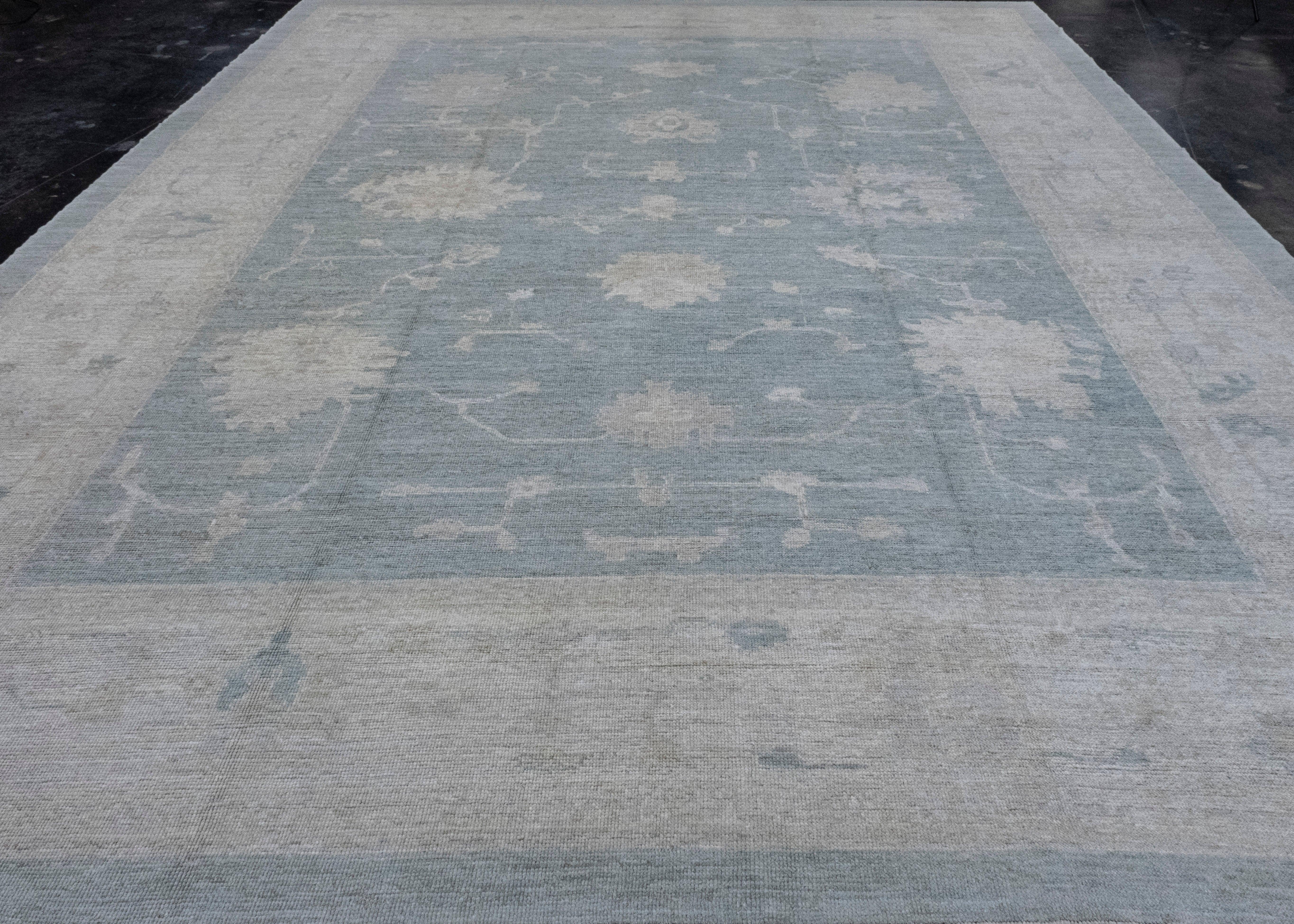 Turkish Oushak Rug 12'1