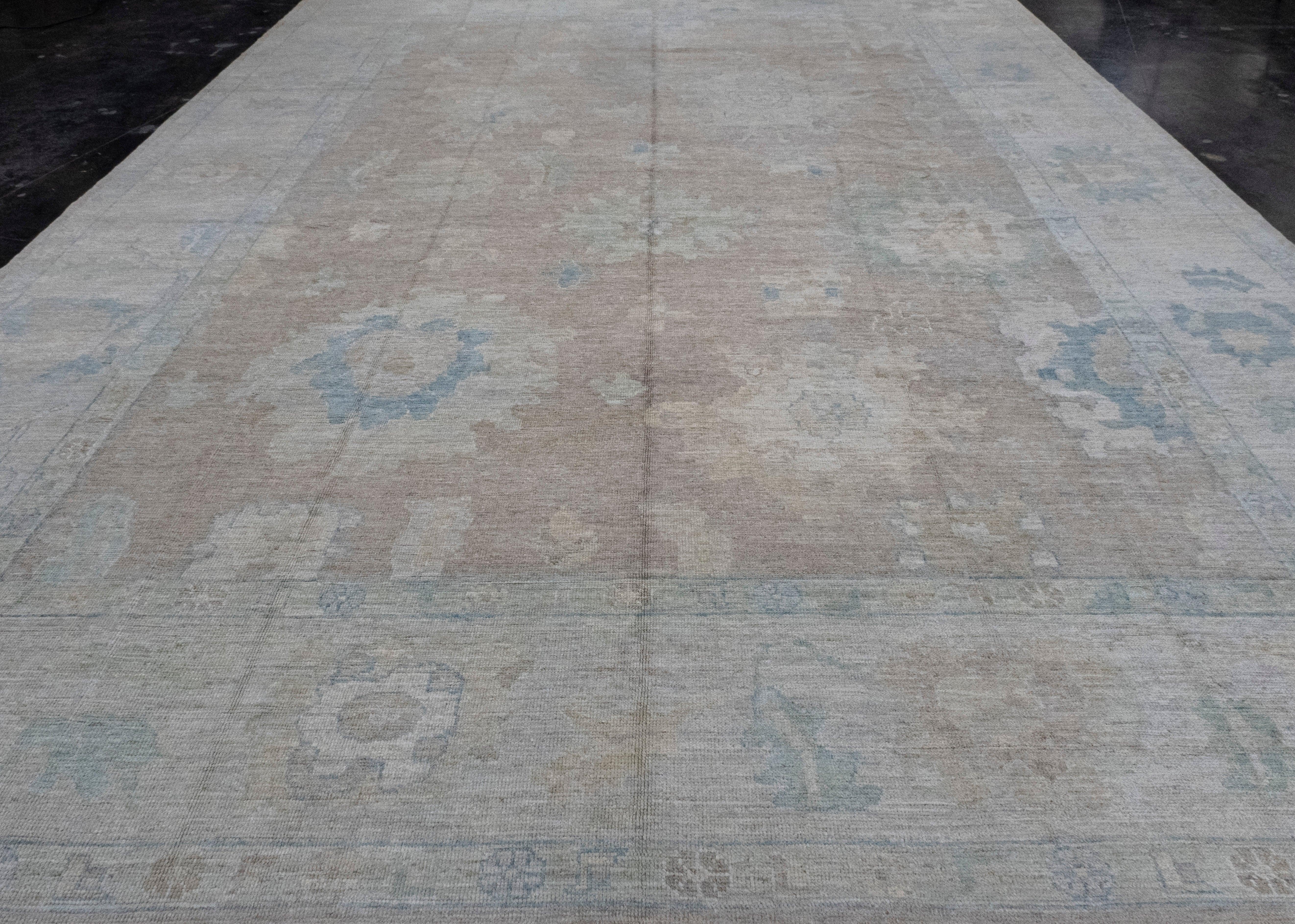 Turkish Oushak Rug 12'1