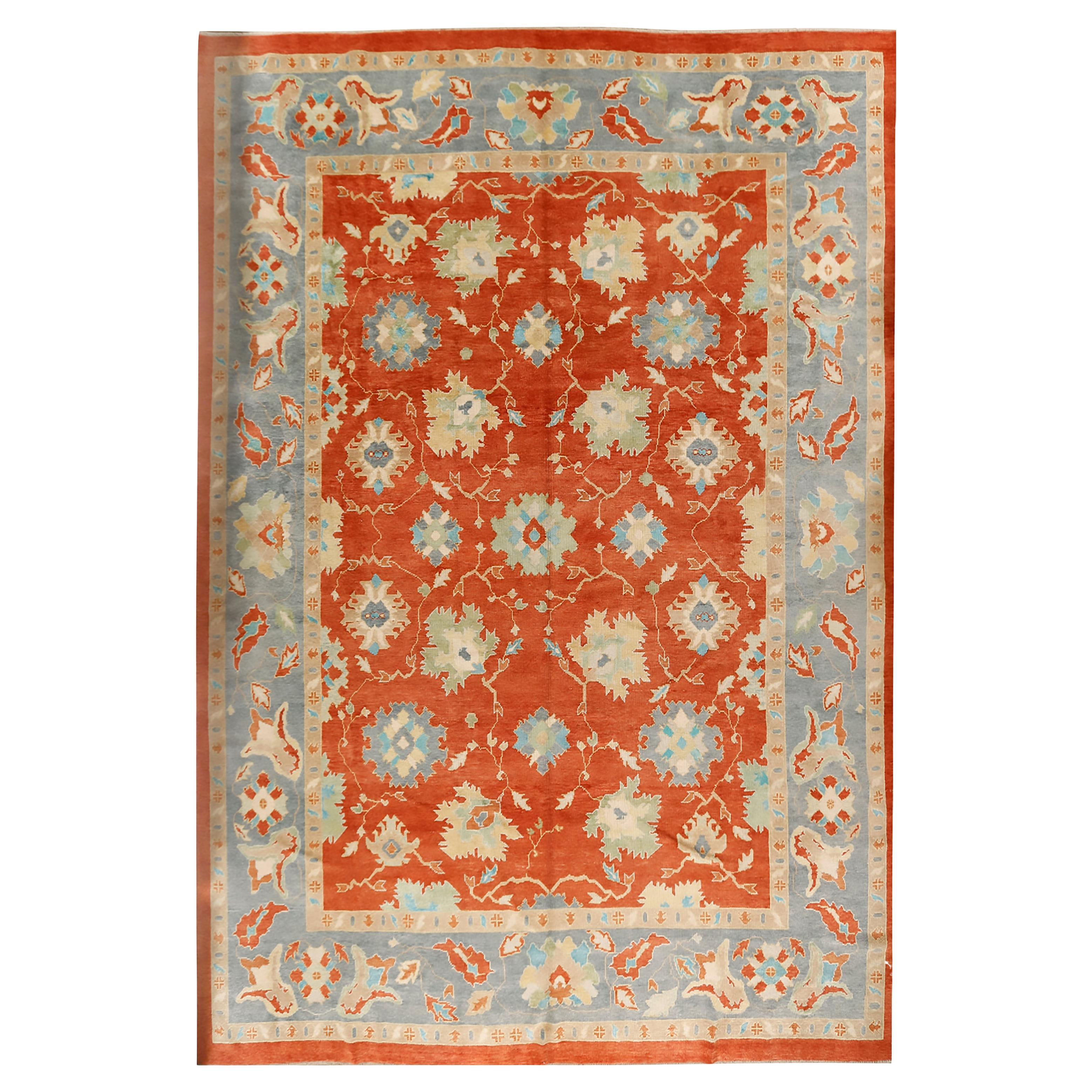 Turkish Oushak Rug, 12'10 x 16'1