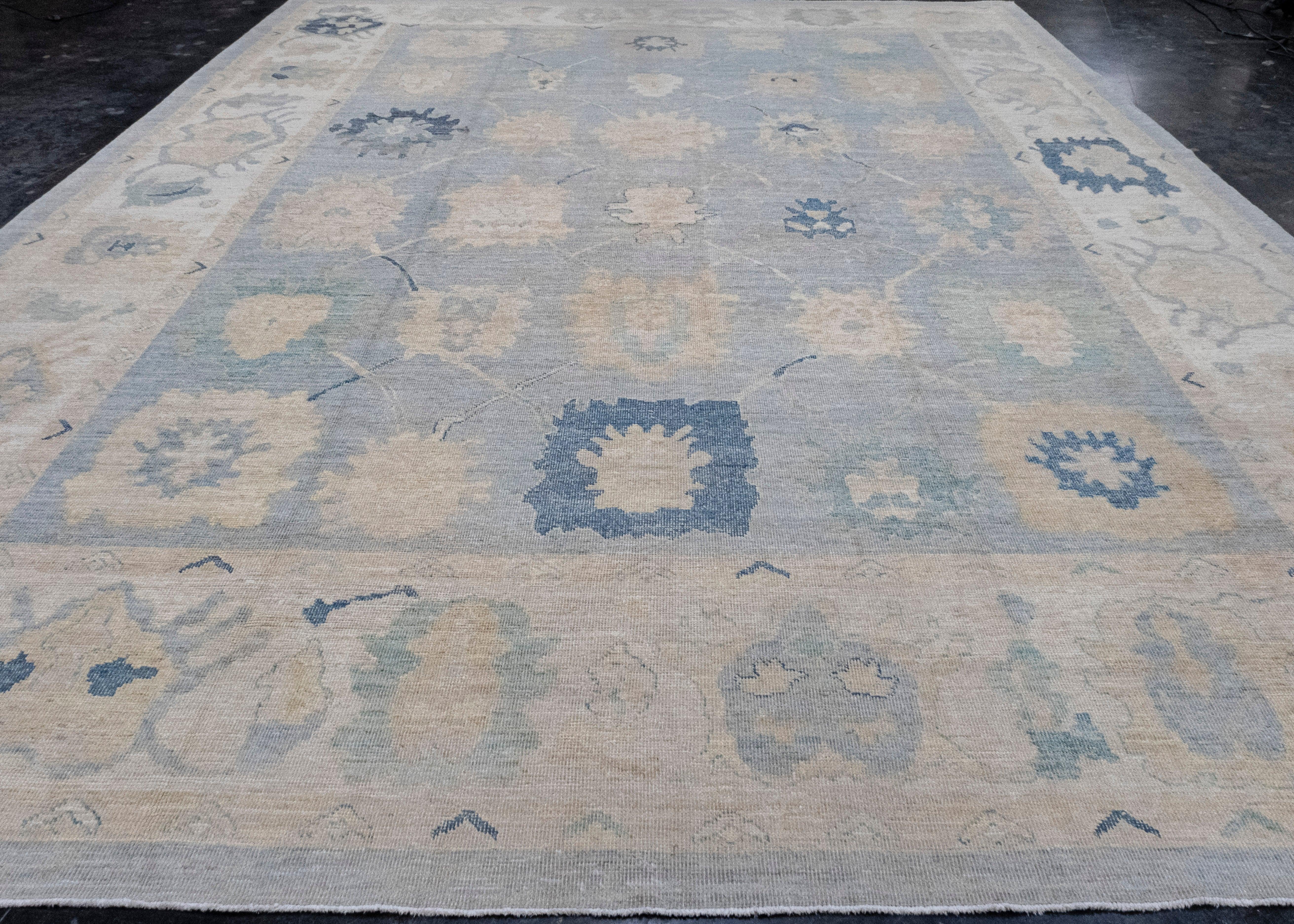 Turkish Oushak Rug 12'10