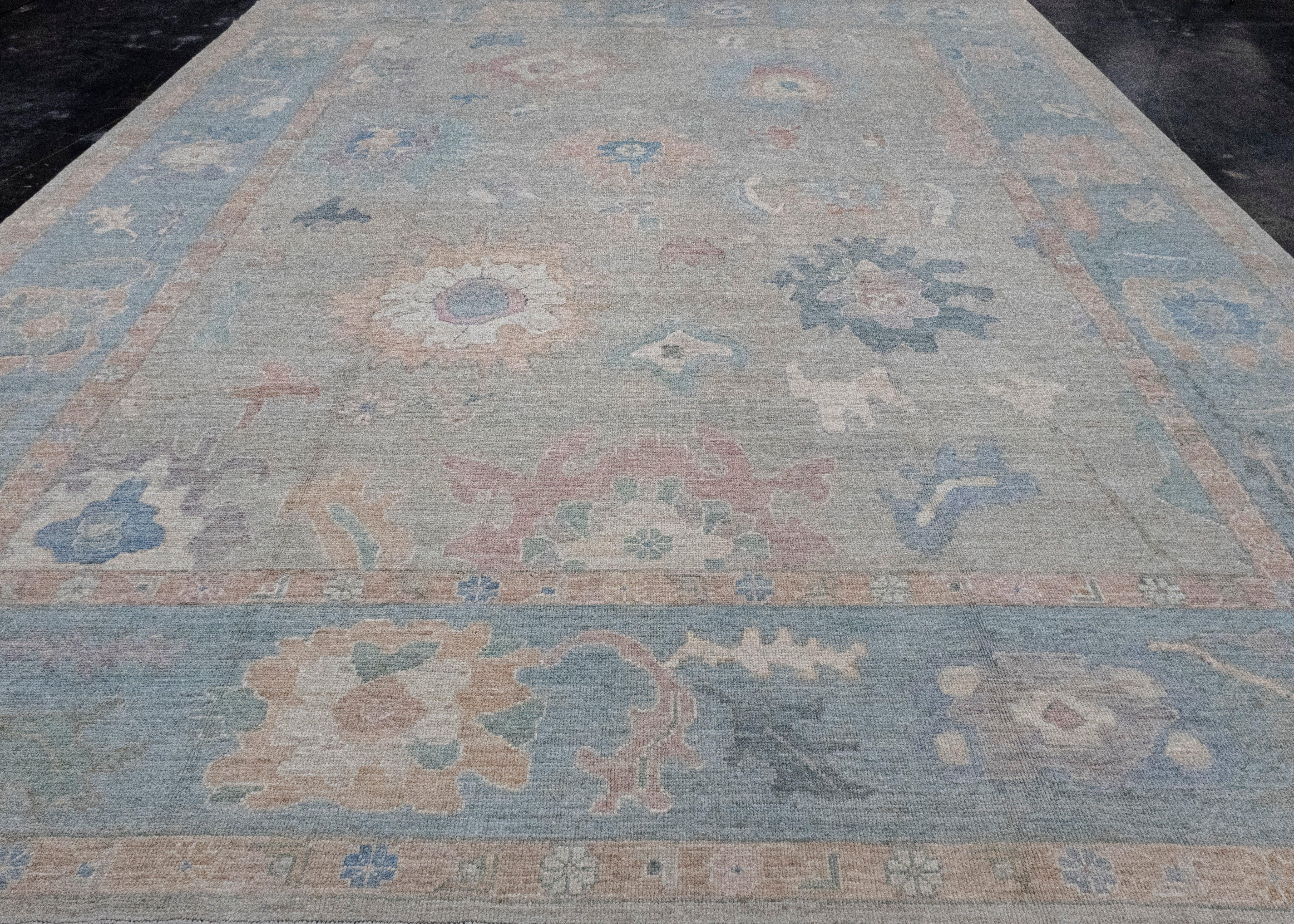 Turkish Oushak Rug 12'2