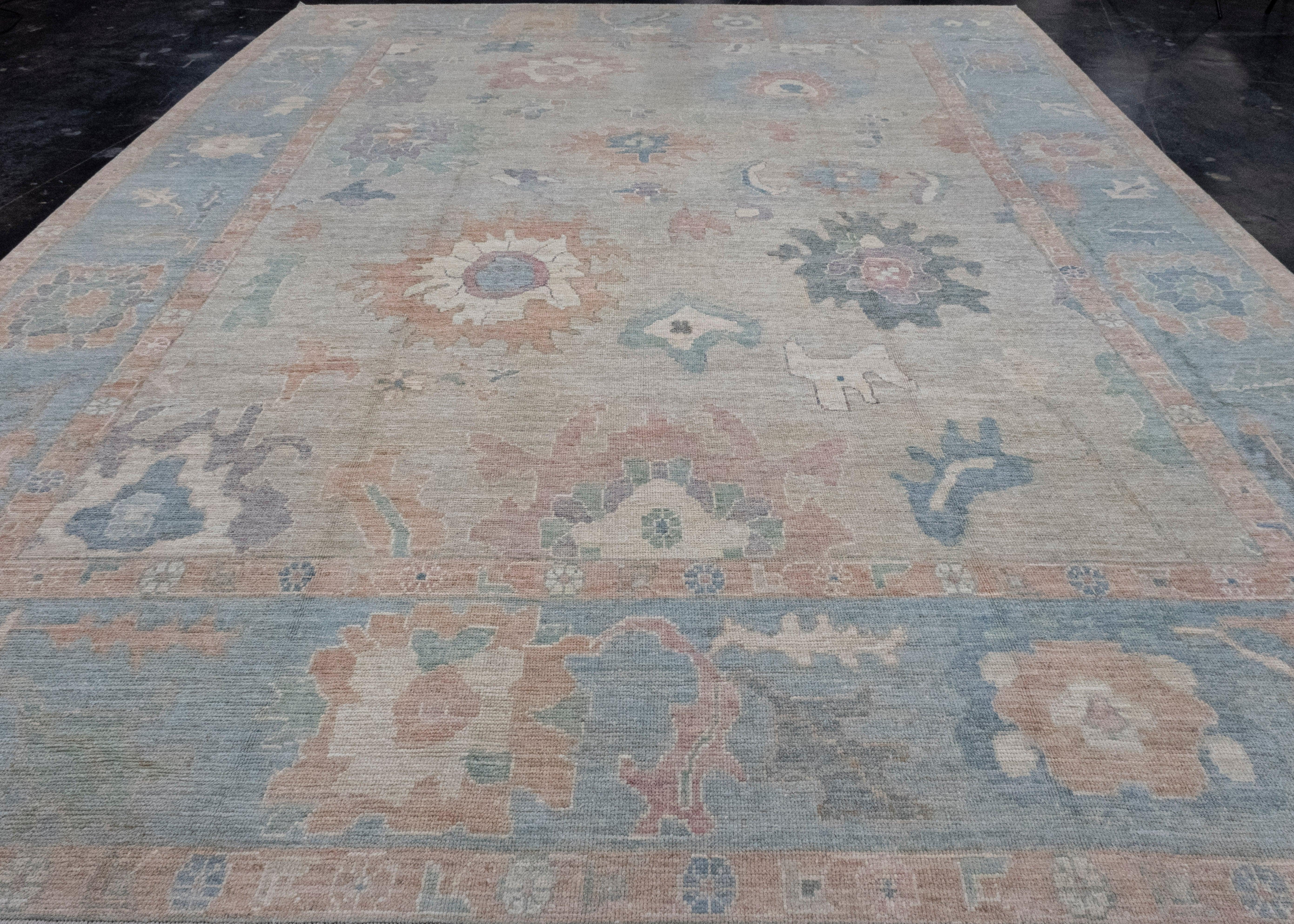 Turkish Oushak Rug 12'2