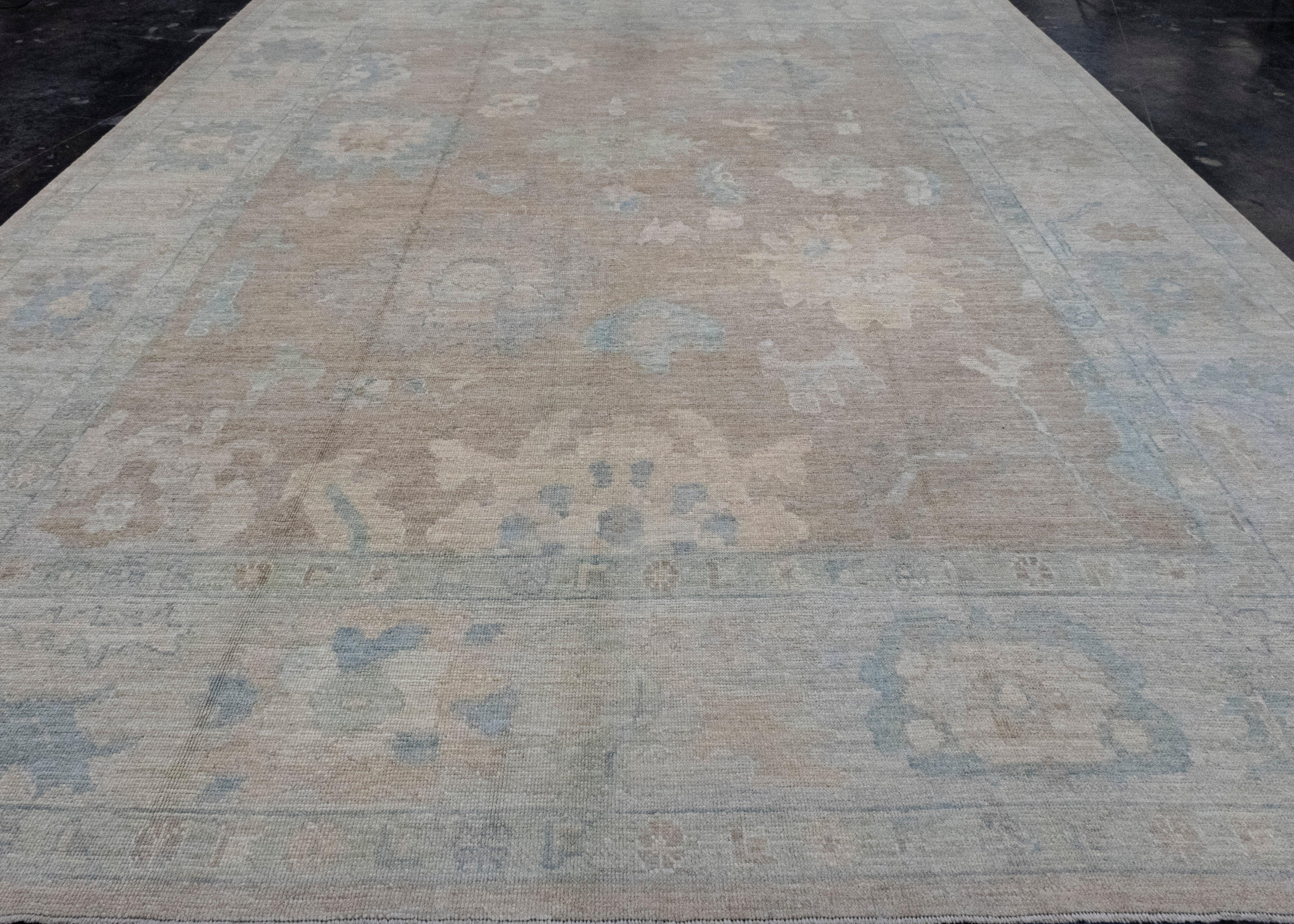 Turkish Oushak Rug 12'2