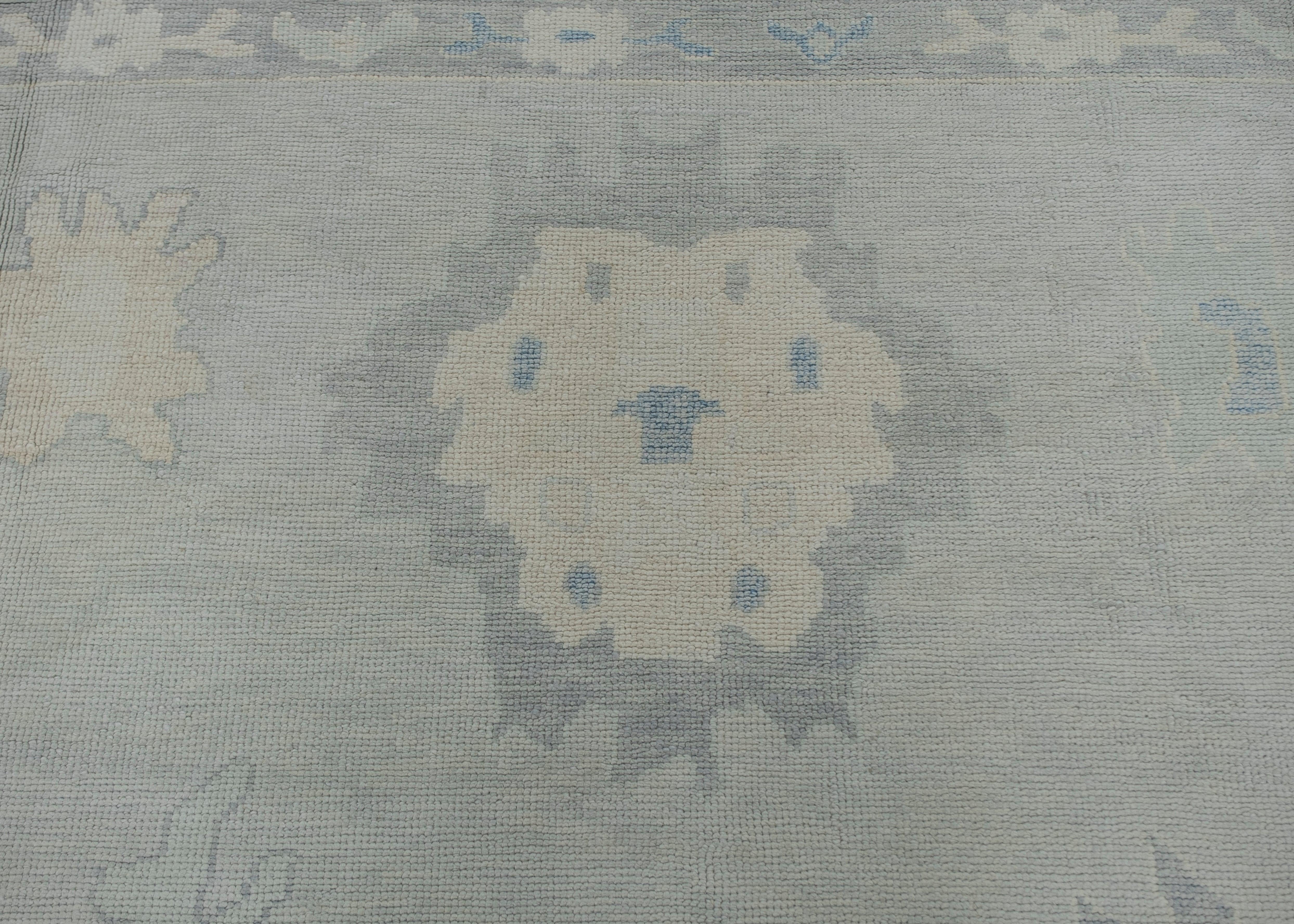 Oushak Rug Oriental Hand Knotted Turkish Oushak 9'10