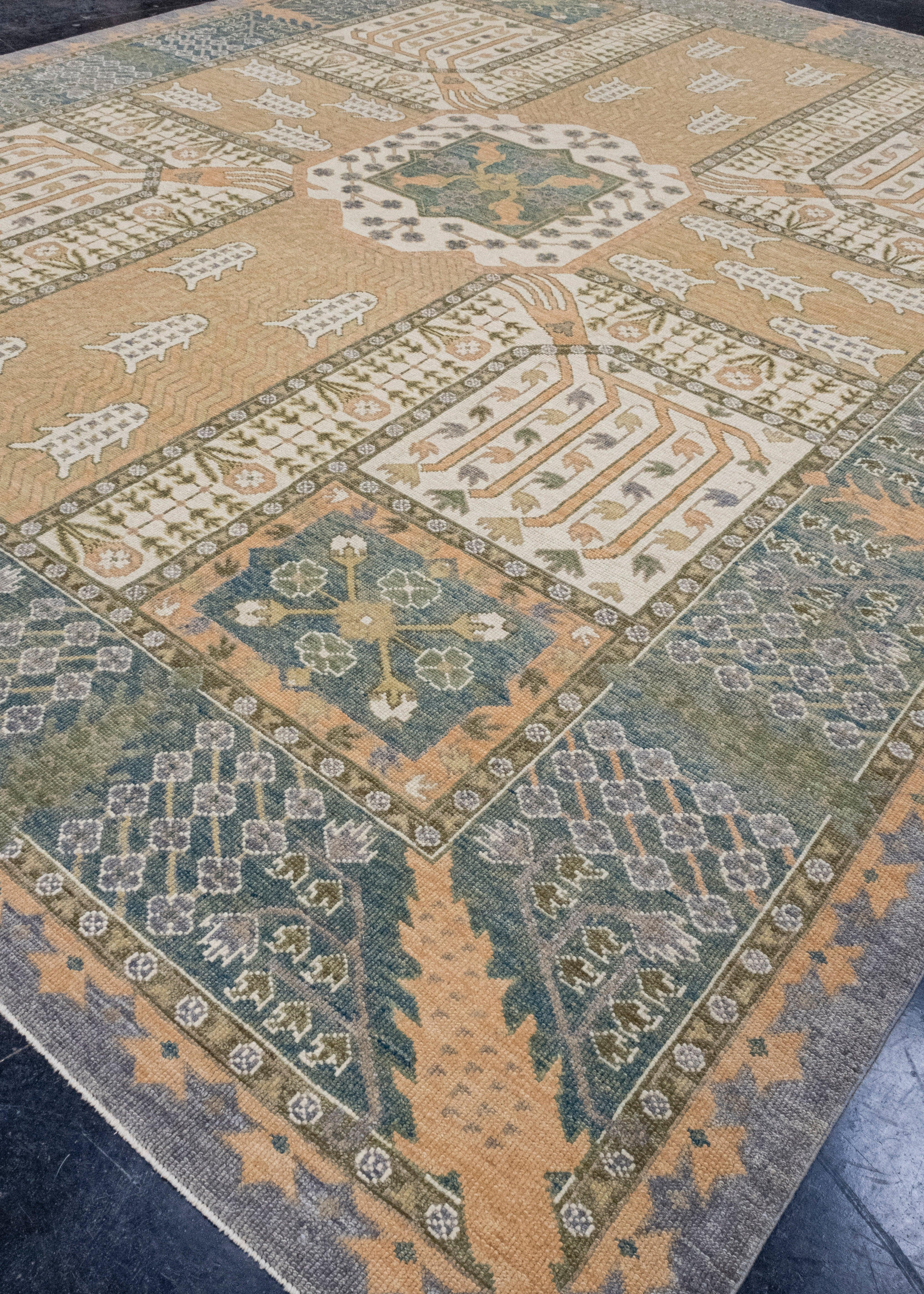 Türkischer Oushak-Teppich 12'3