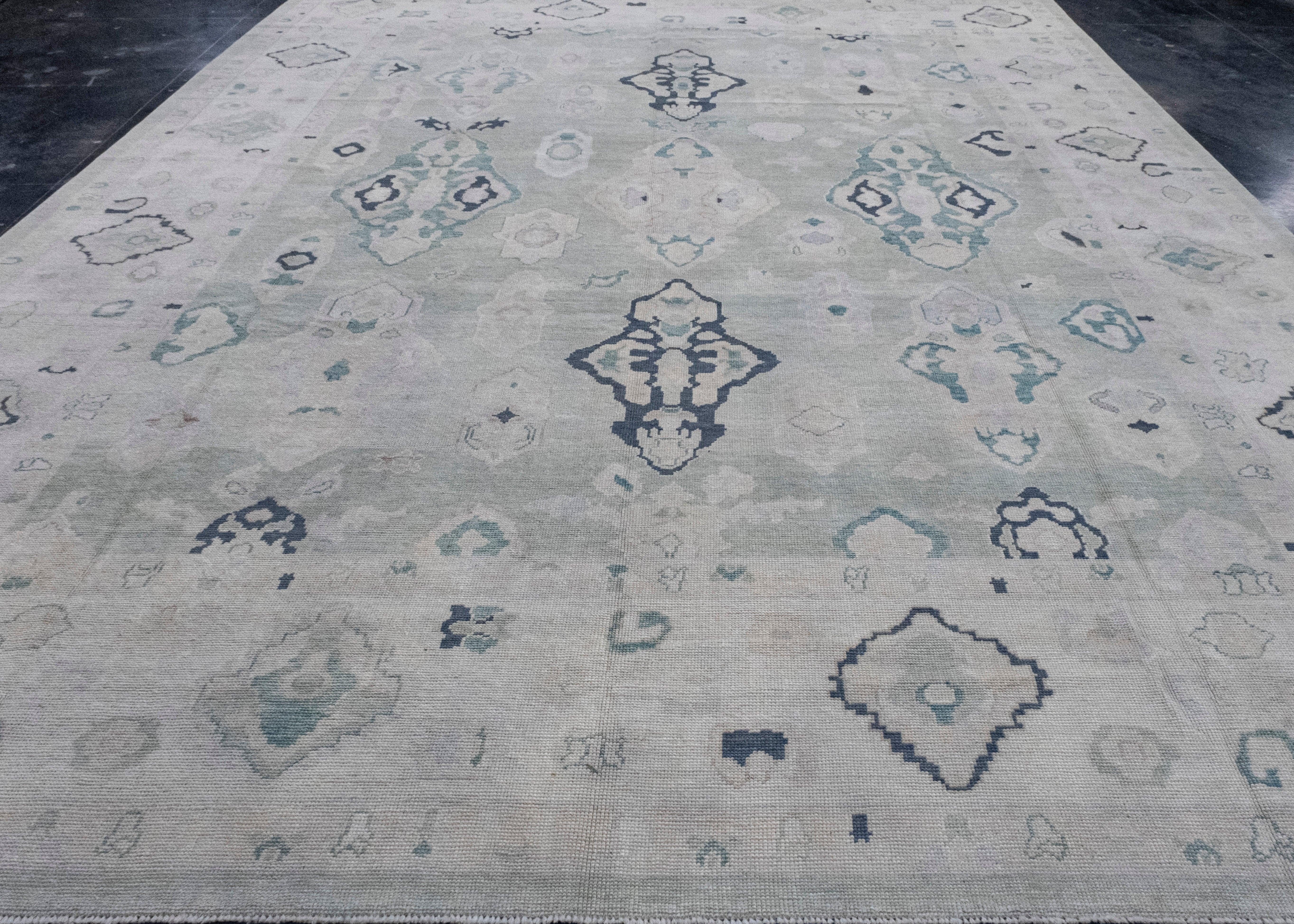 Turkish Oushak Rug 12'3