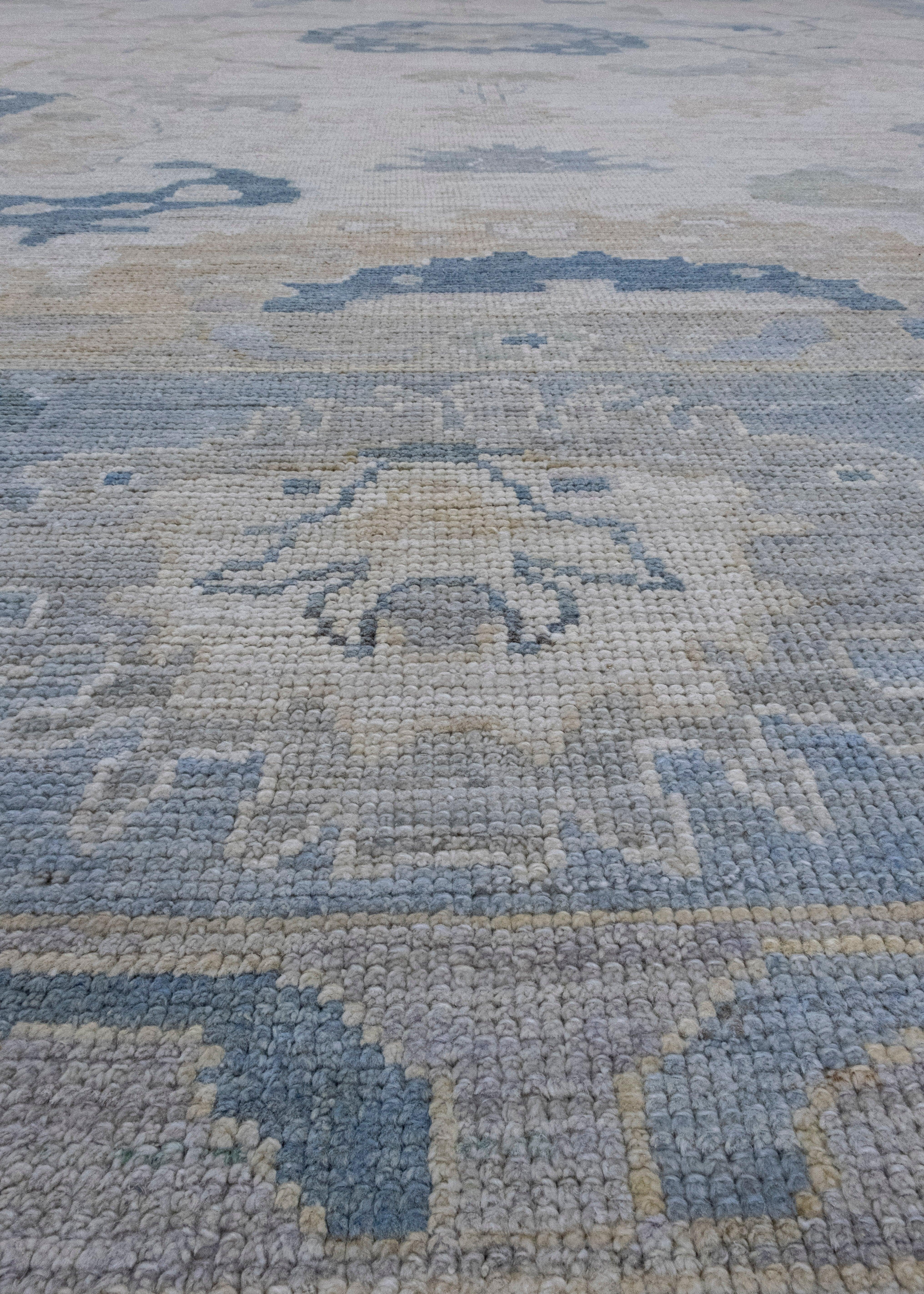 Wool Turkish Oushak Rug 12'3
