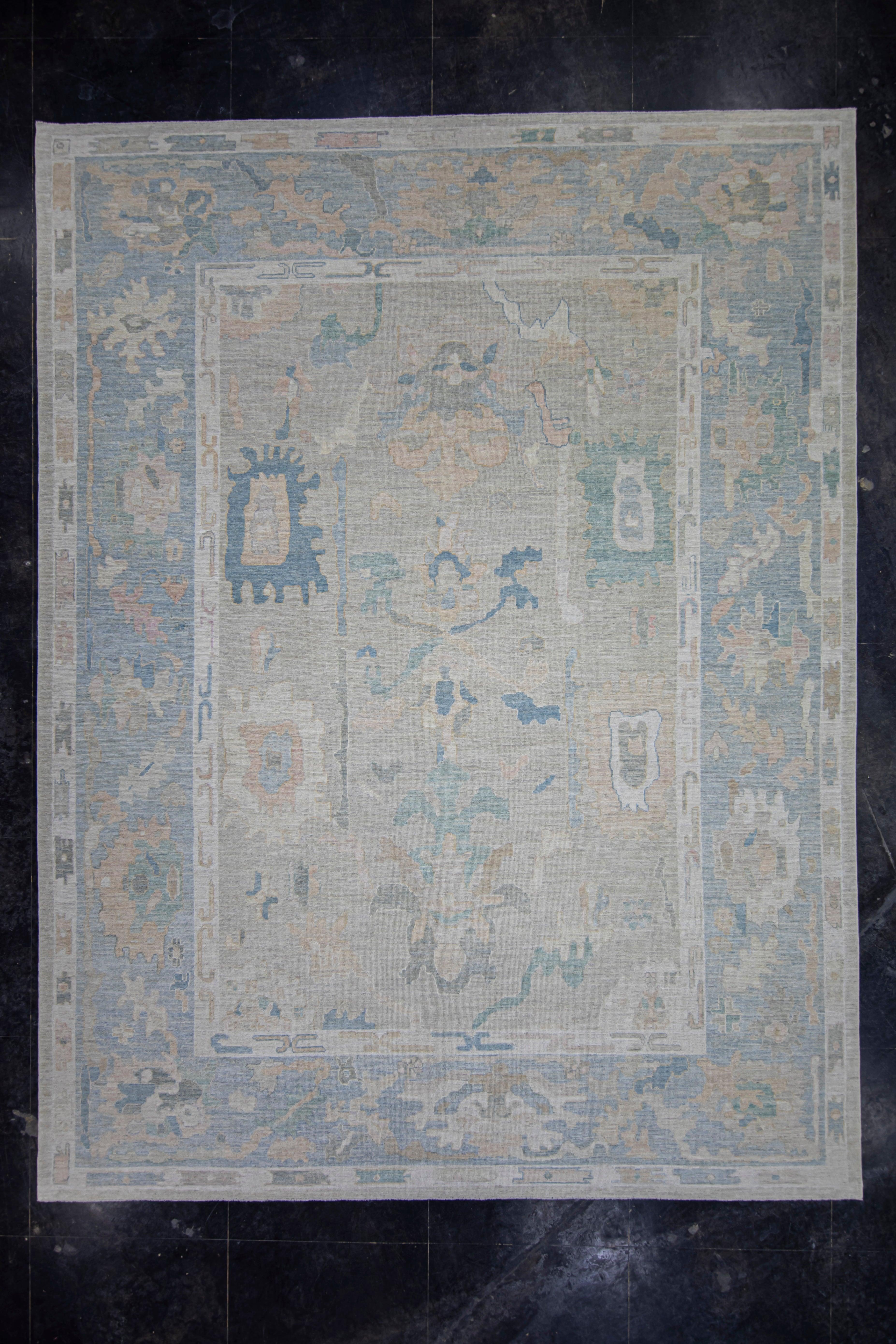 Turkish Oushak Rug 12'3
