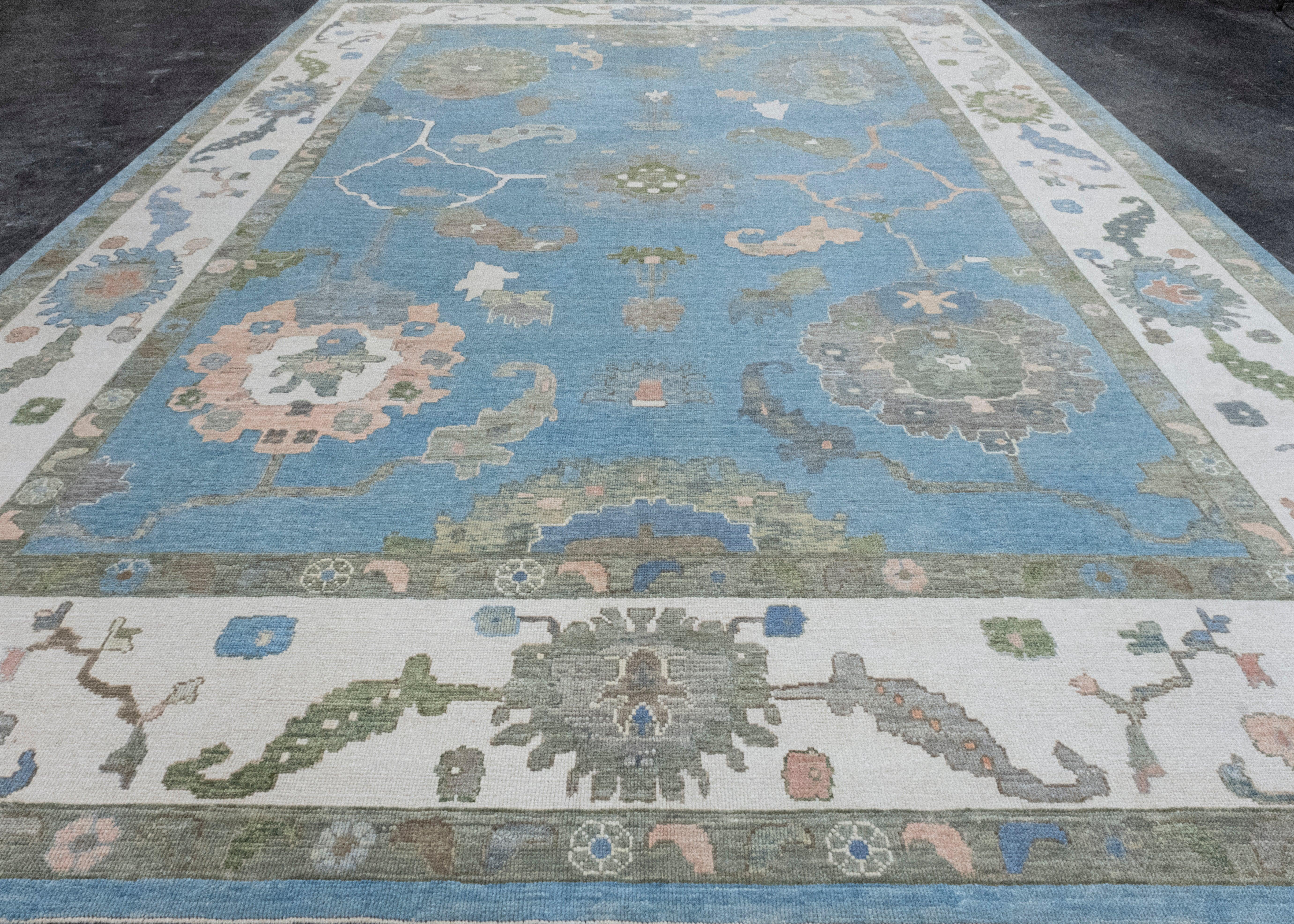 Turkish Oushak Rug 12'3