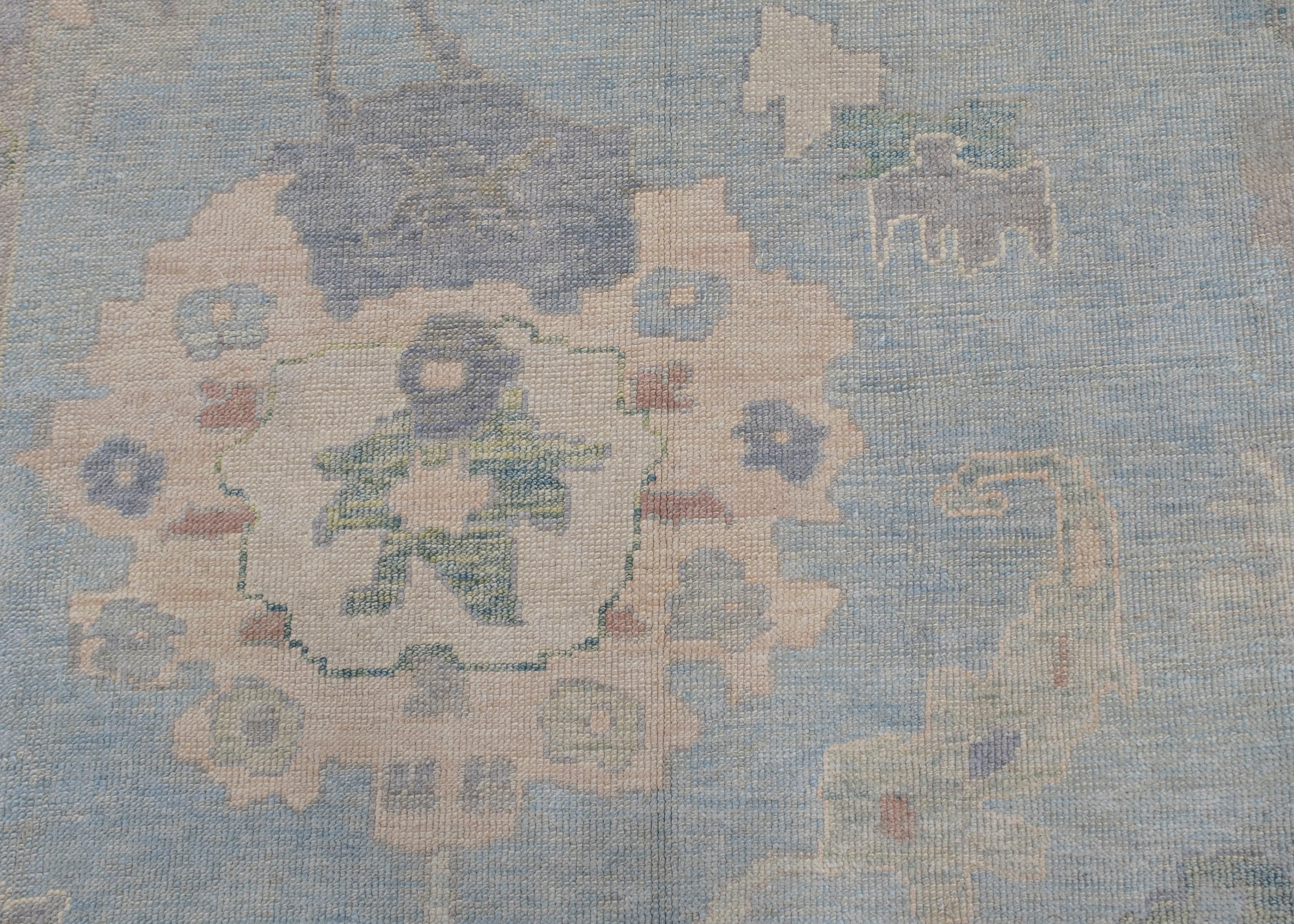 Contemporary Turkish Oushak Rug 12'4