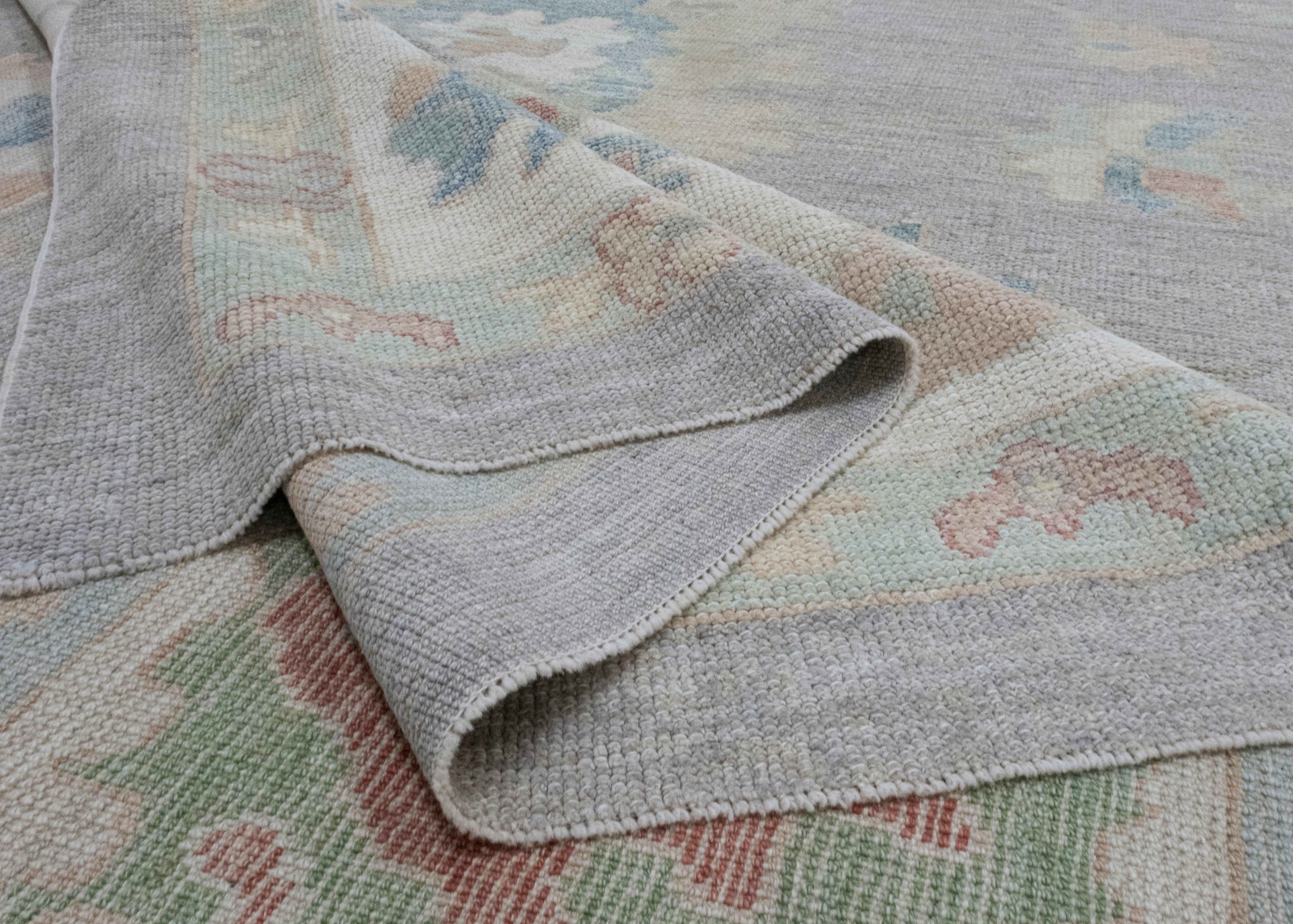 Turkish Oushak Rug 12'4