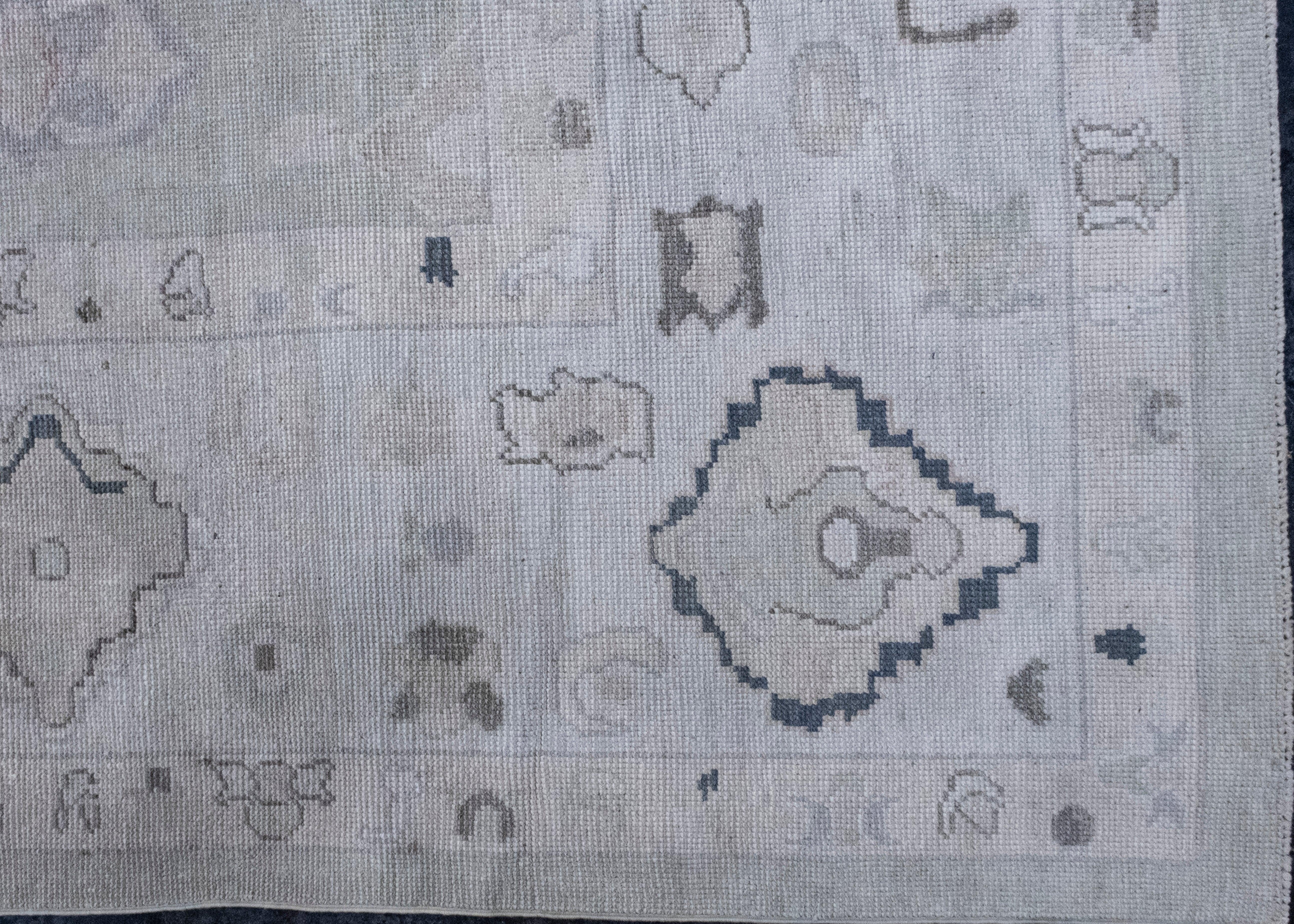 Turkish Oushak Rug 12'4
