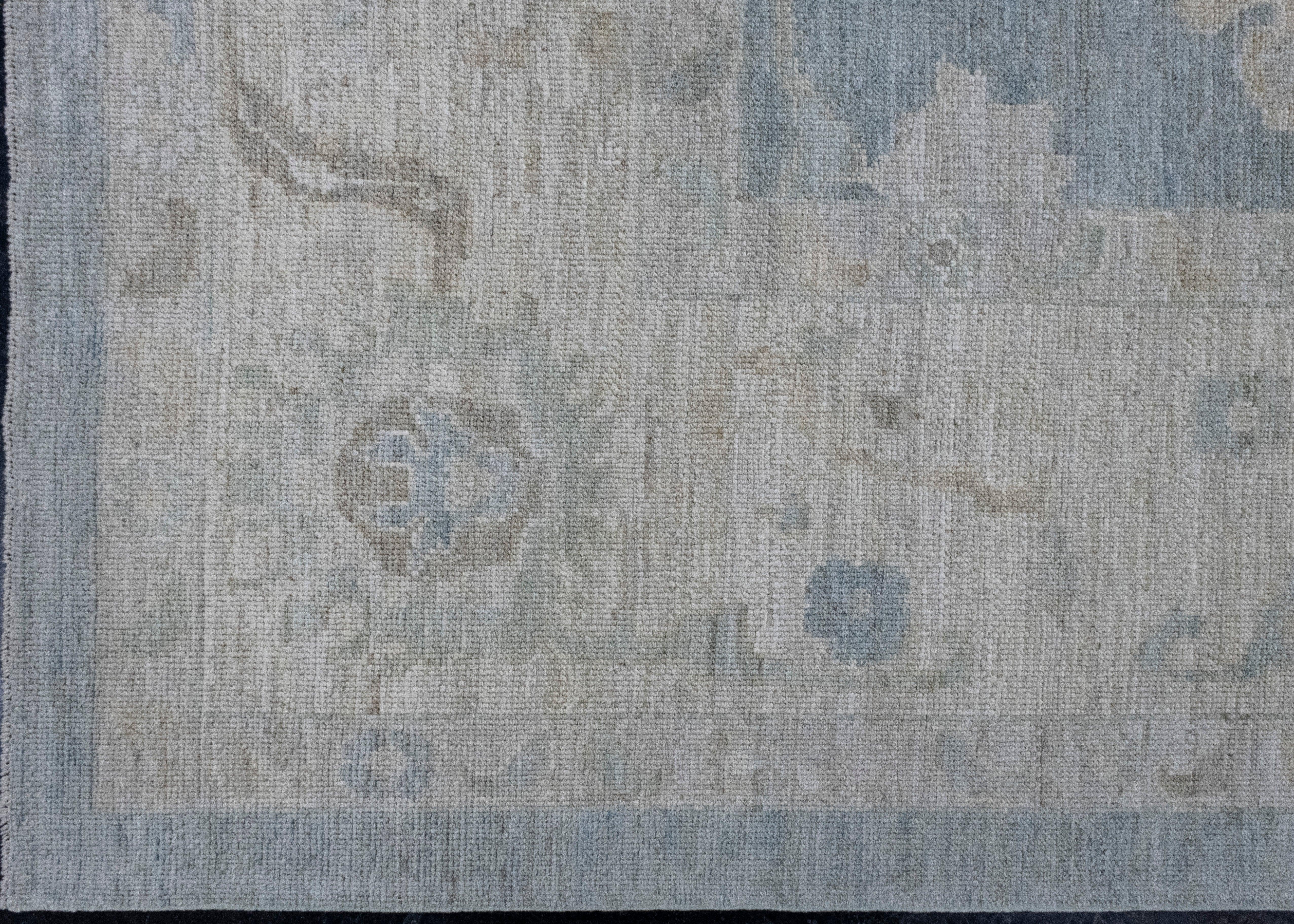 Turkish Oushak Rug 12'4