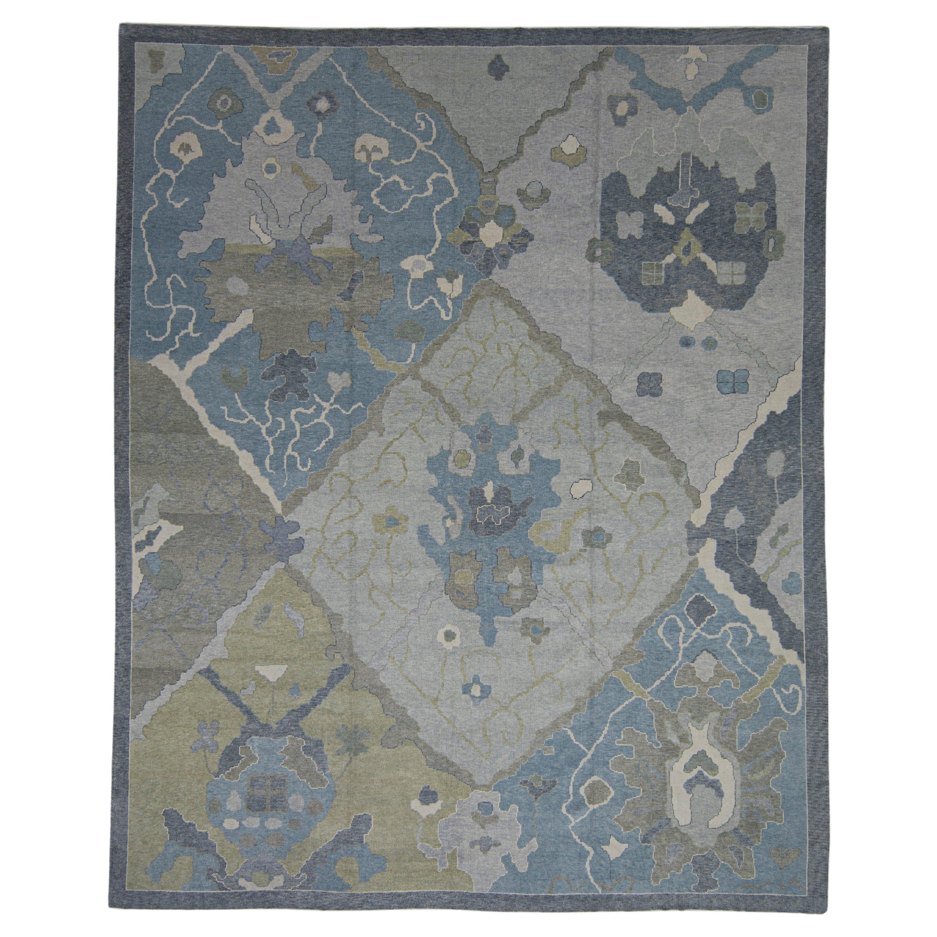 Türkischer Oushak-Teppich 12'5" x 15'3" #12026 im Angebot