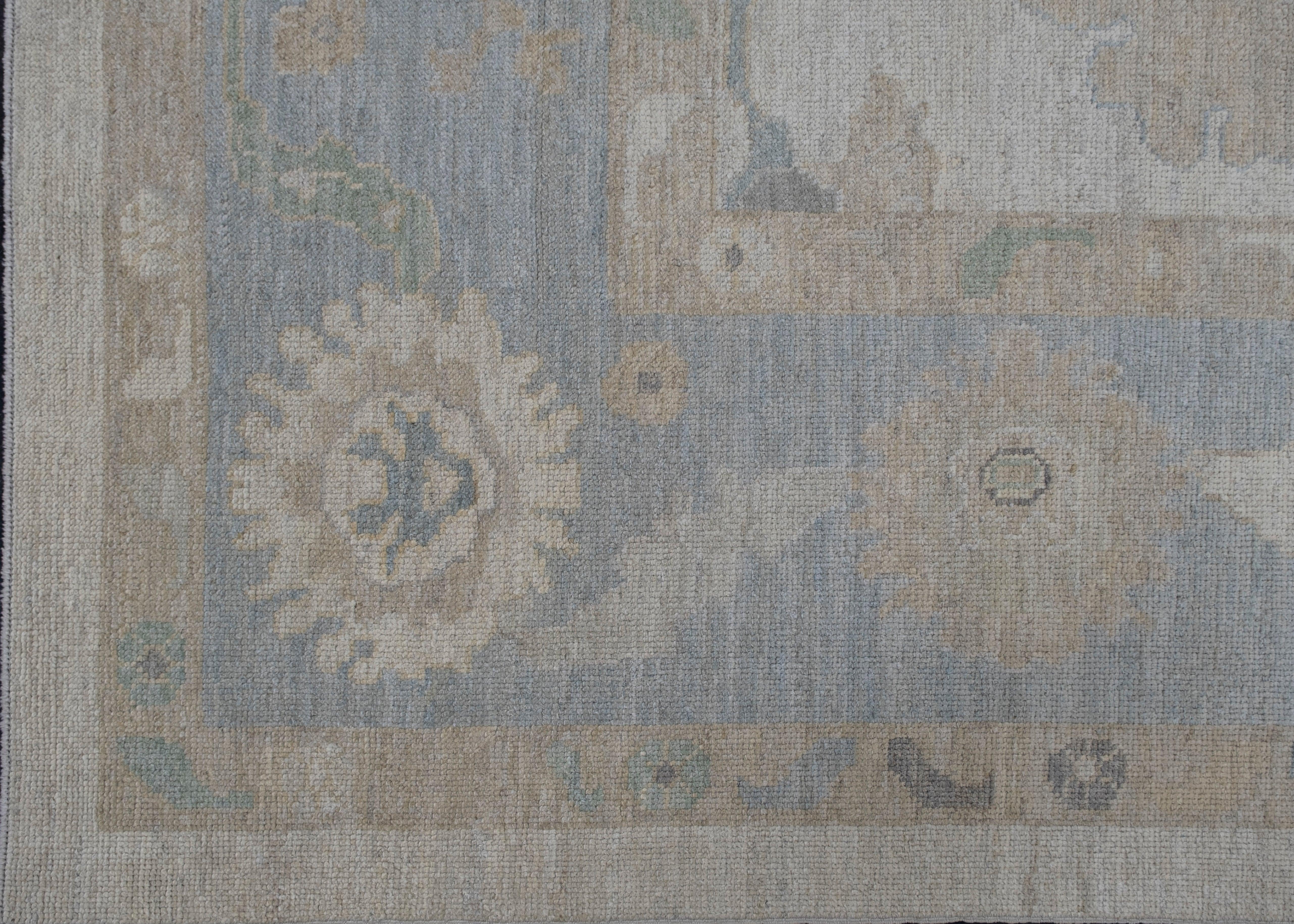 Oushak Rug Oriental Hand Knotted Turkish Oushak 9'10