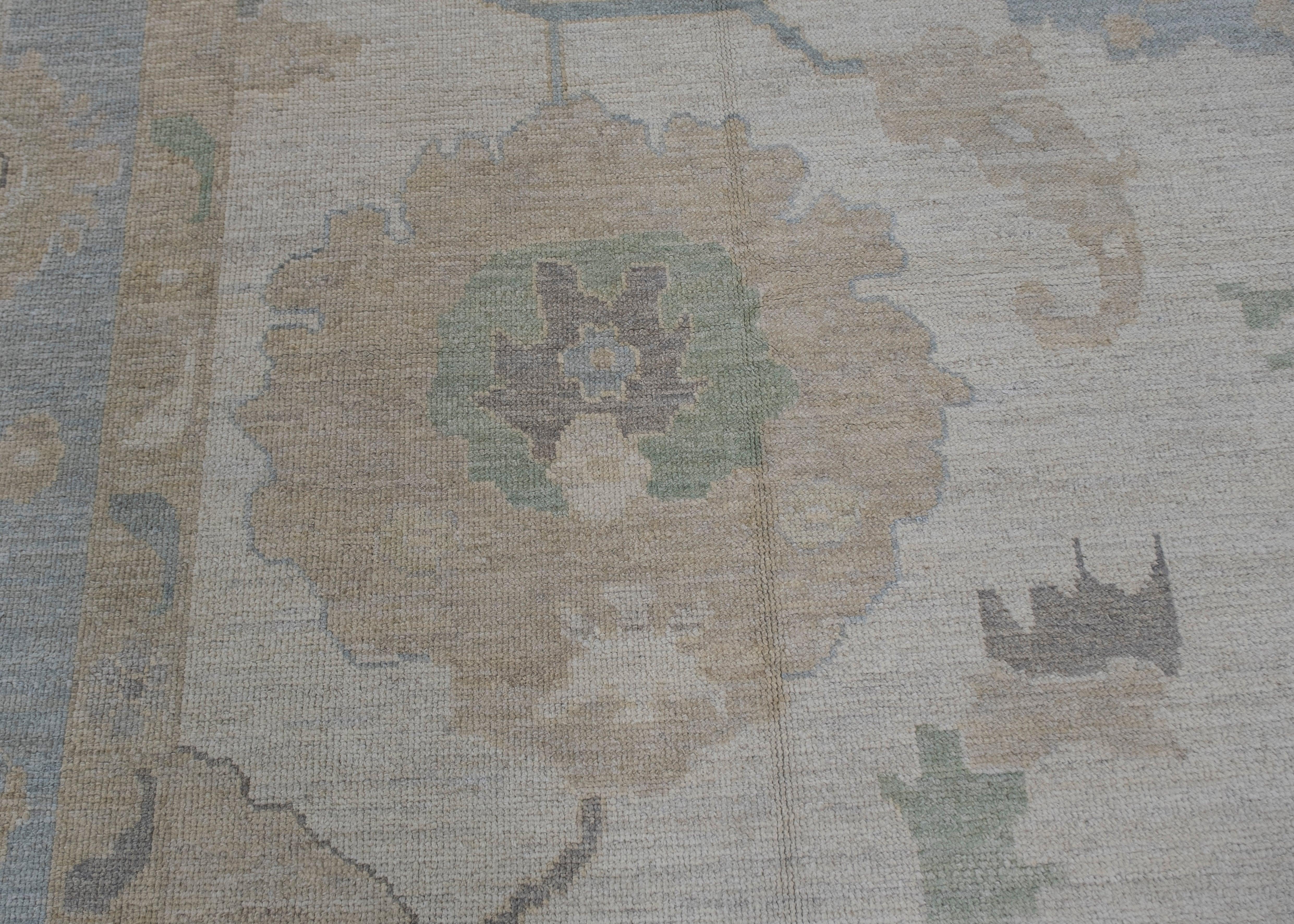 Turkish Oushak Rug 12'5