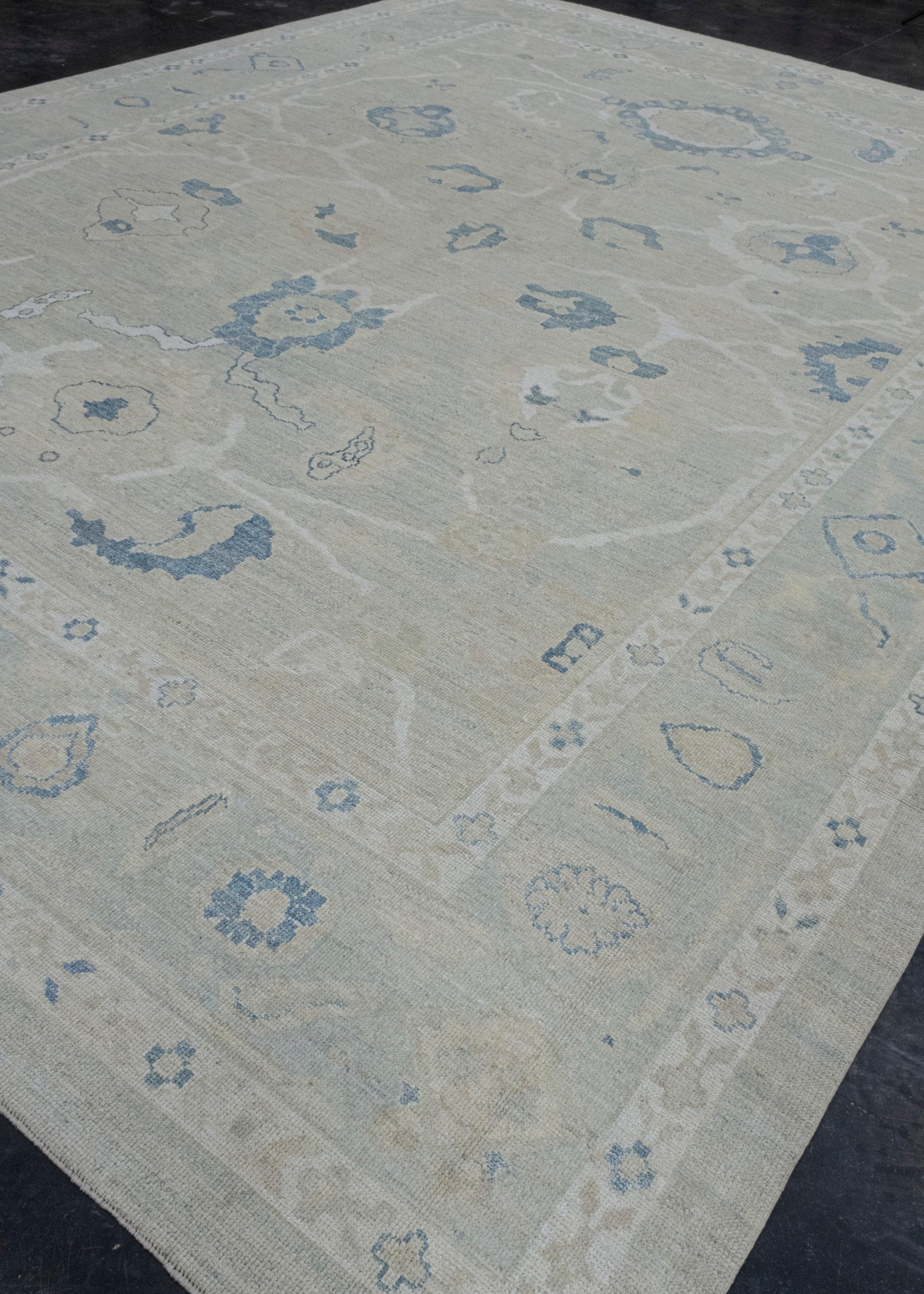 Turkish Oushak Rug 12'5