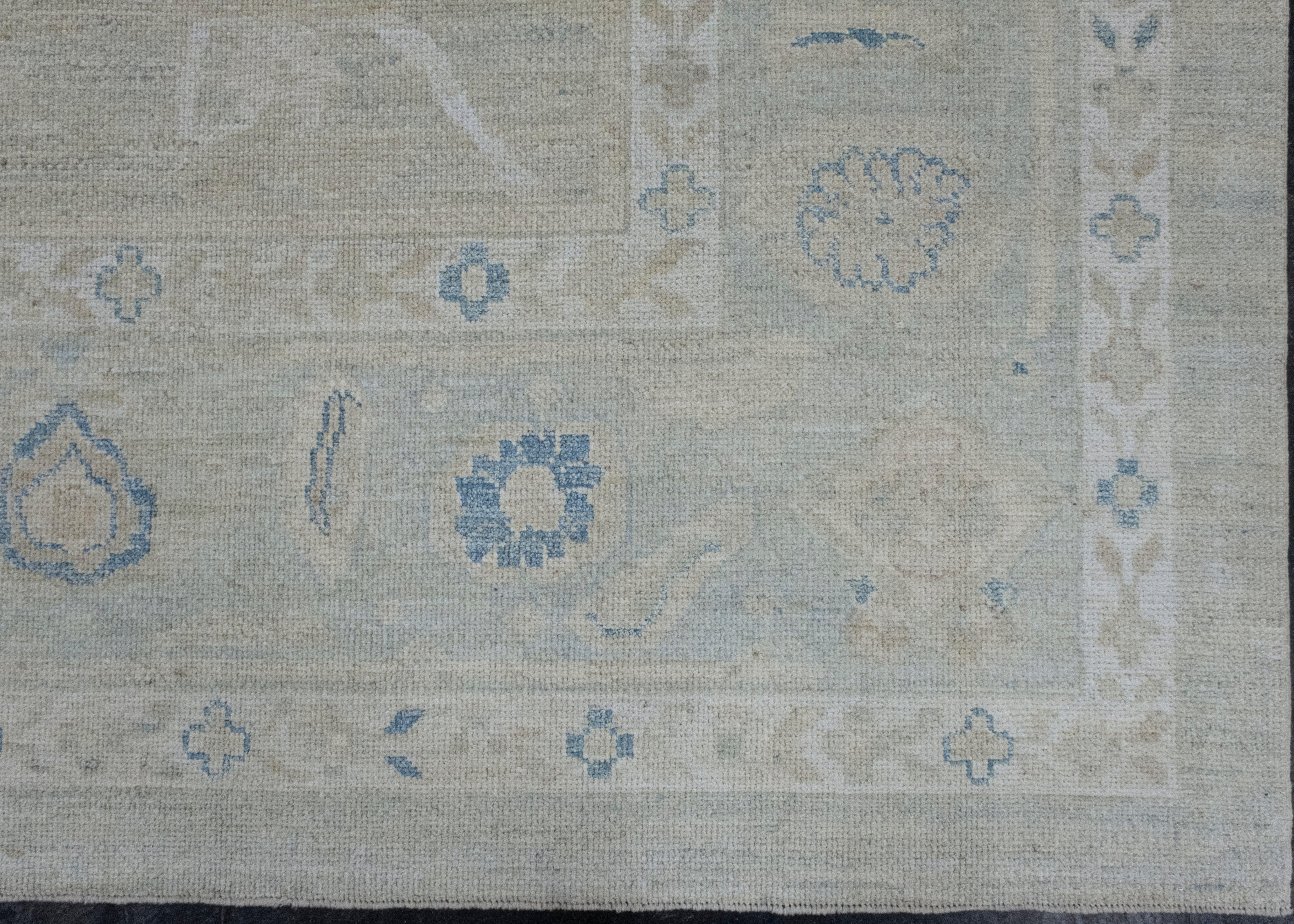 Contemporary Turkish Oushak Rug 12'5