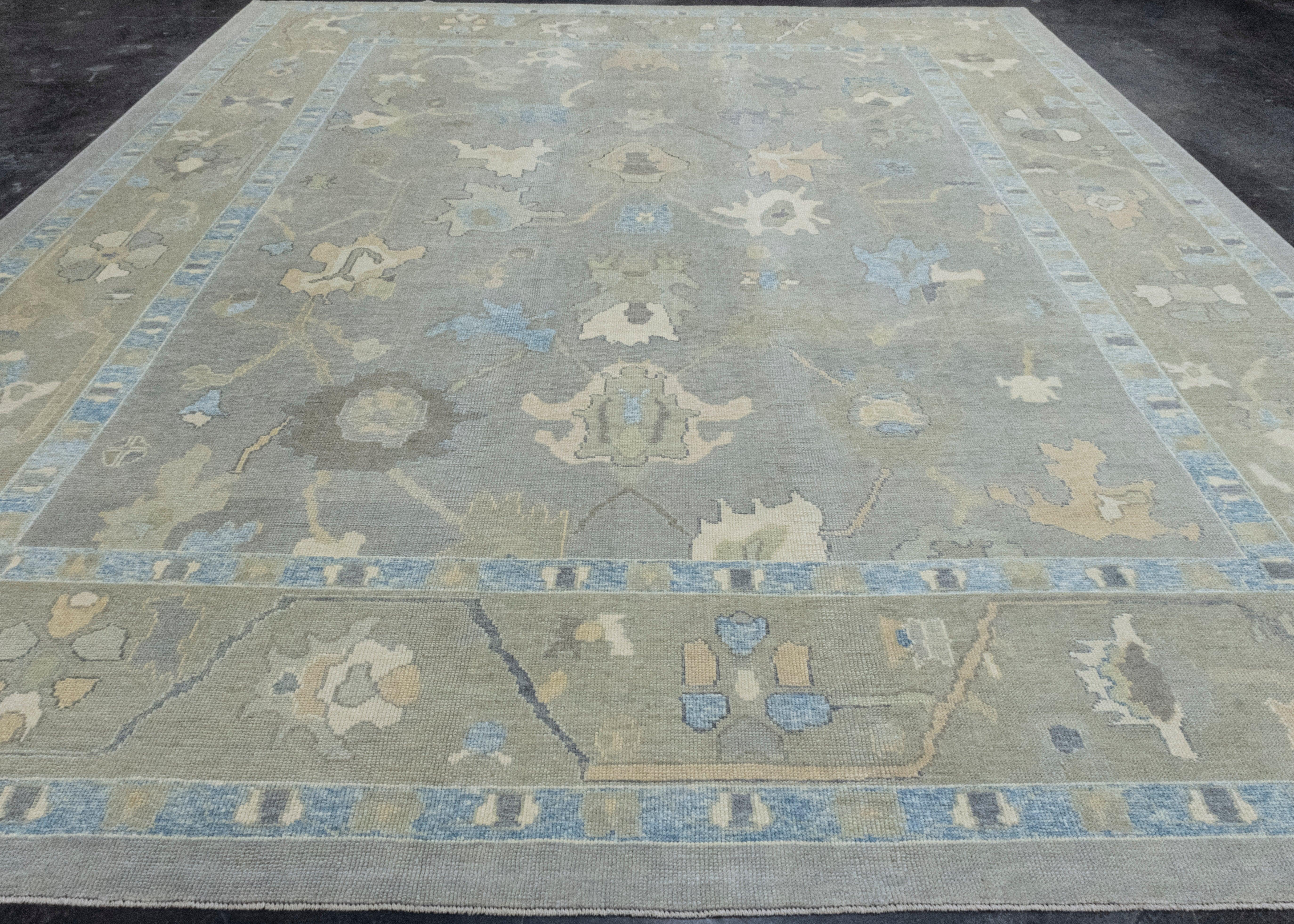 Turkish Oushak Rug 12'6