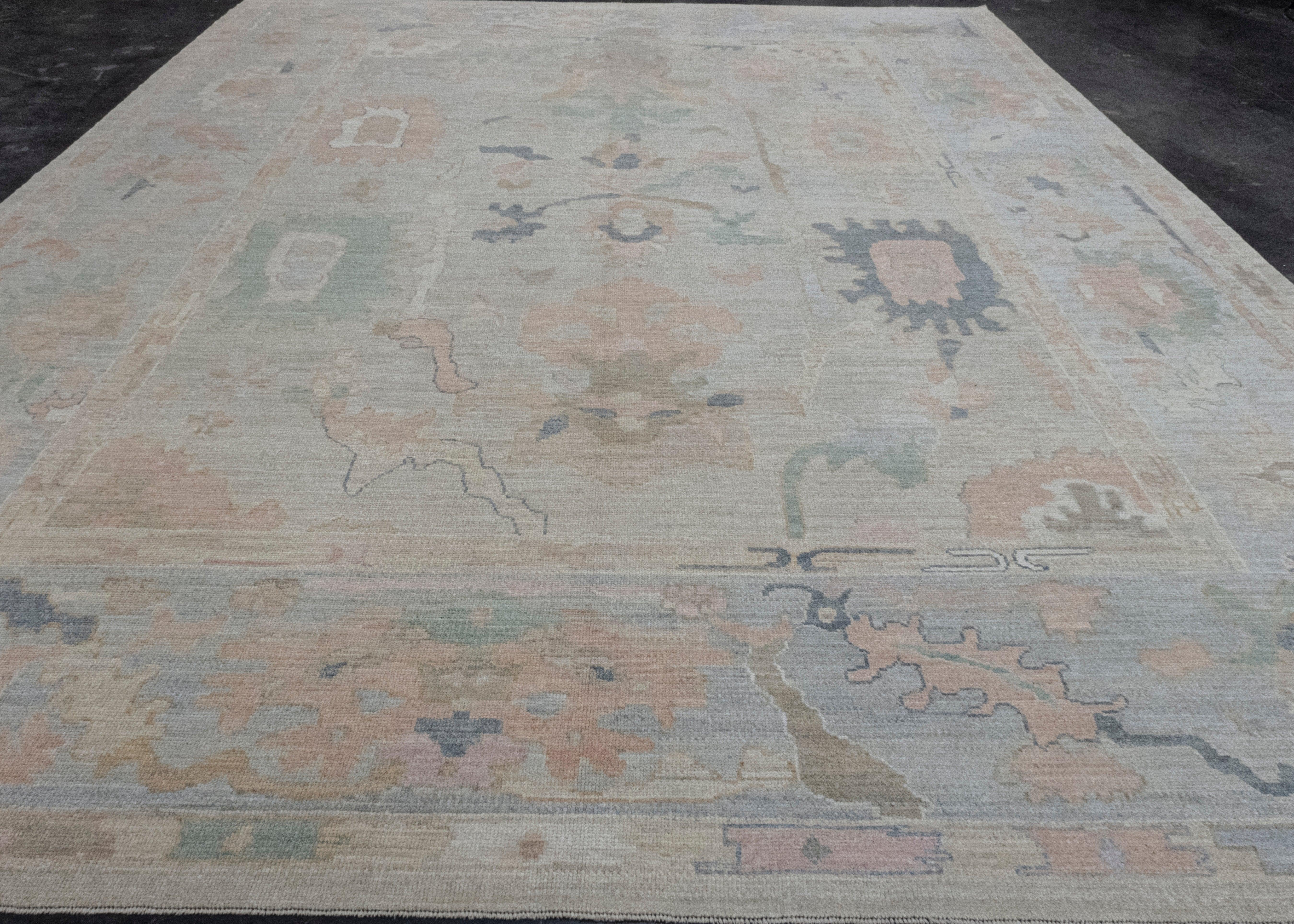 Turkish Oushak Rug 12'6
