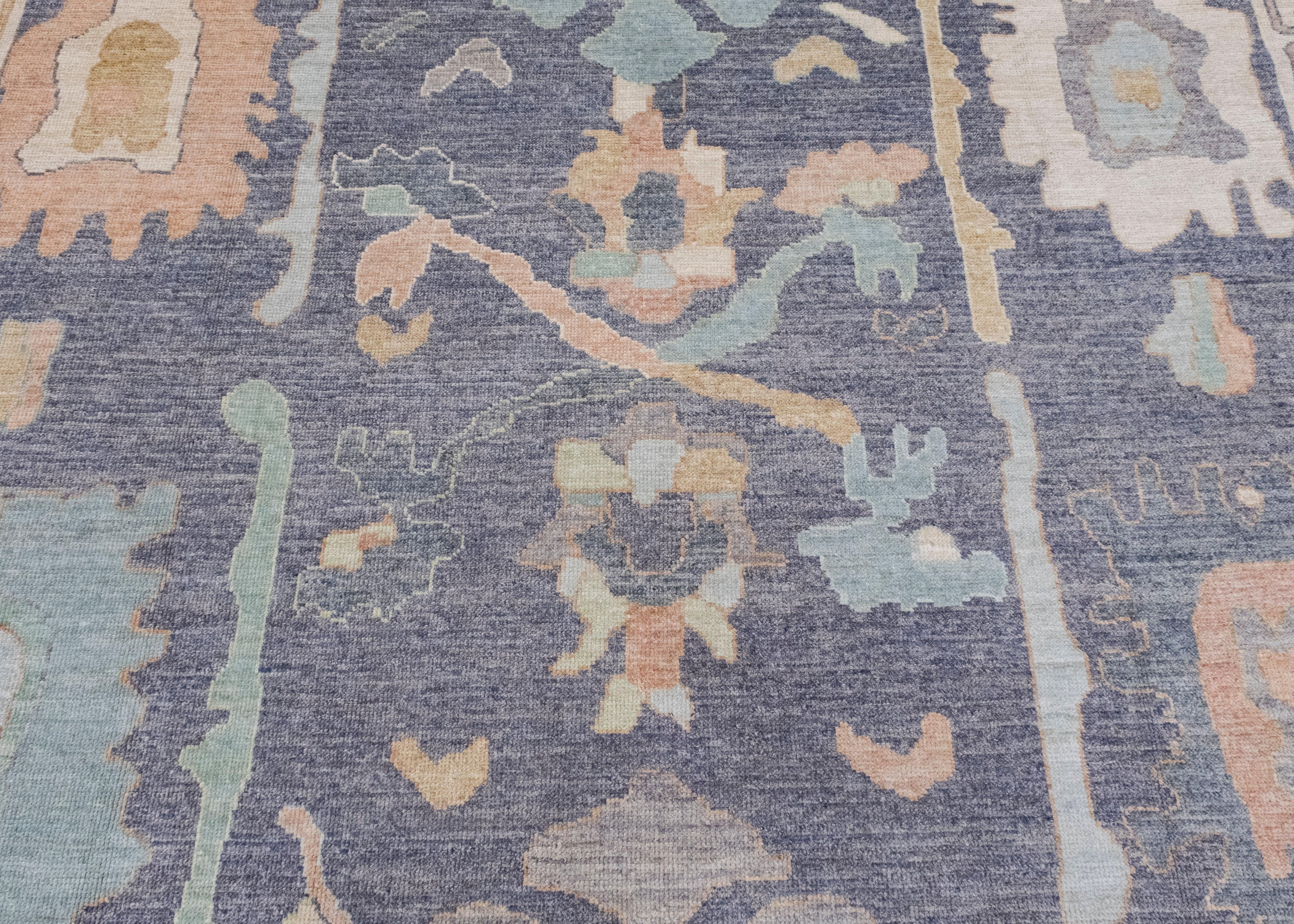 XXIe siècle et contemporain Tapis turc Oushak 12'6
