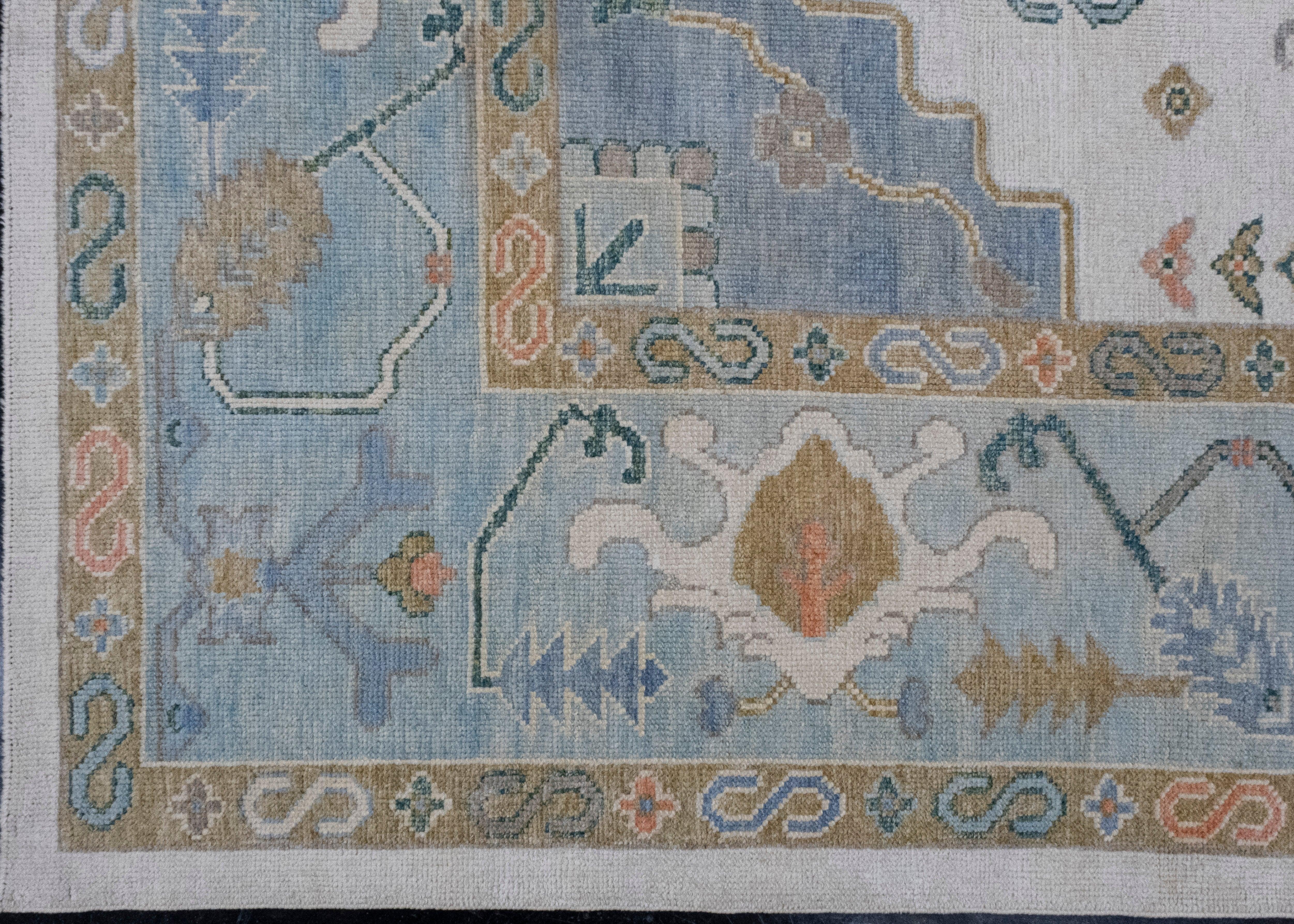 Turkish Oushak Rug 12'7