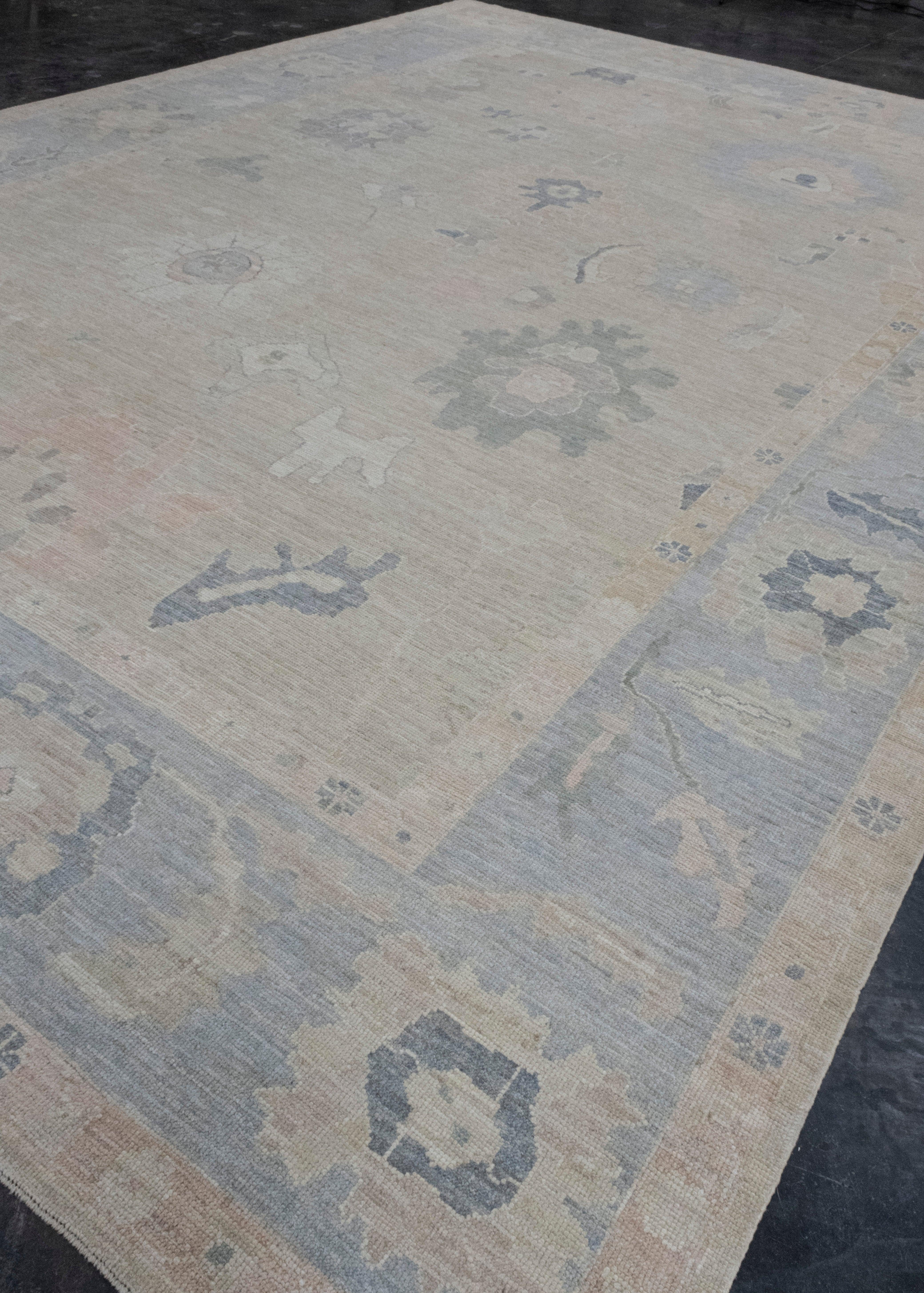 Turkish Oushak Rug 12'7