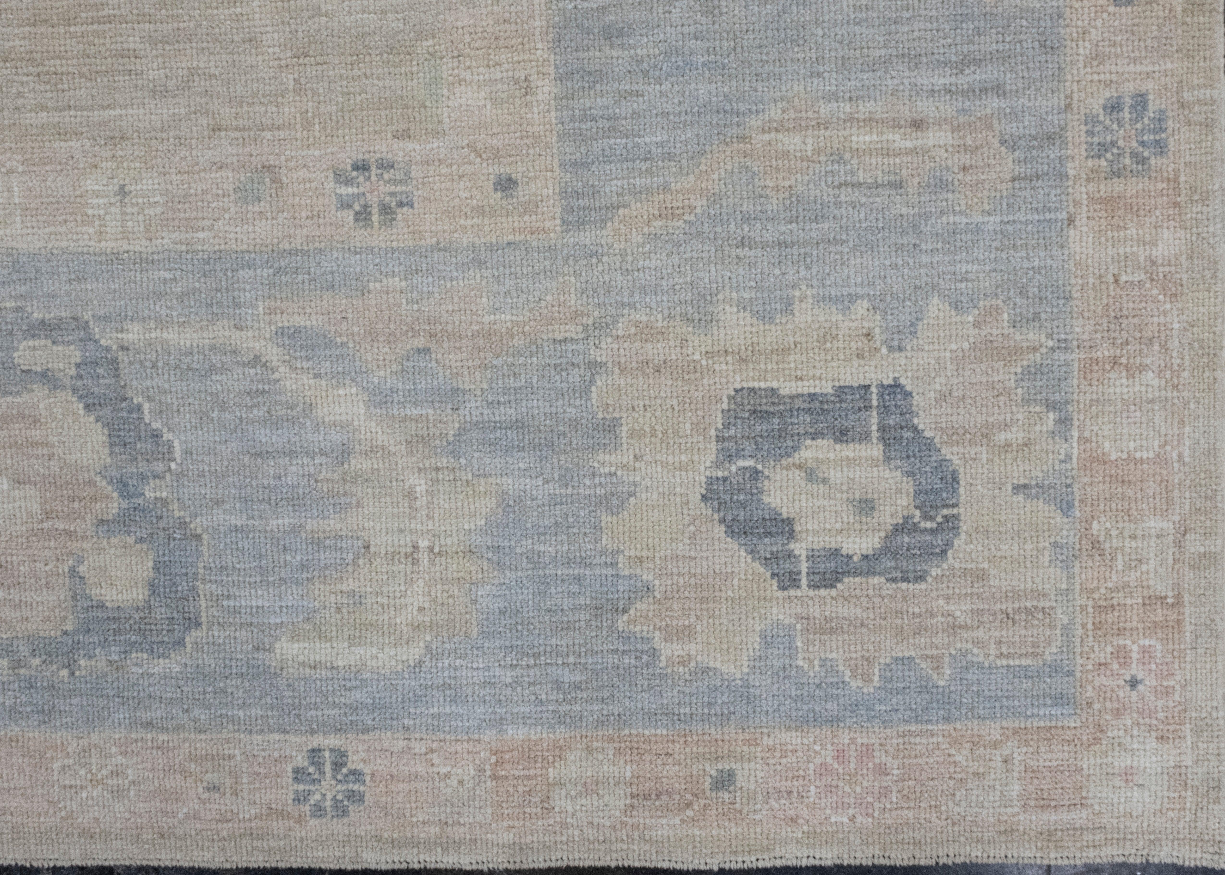 Contemporary Turkish Oushak Rug 12'7
