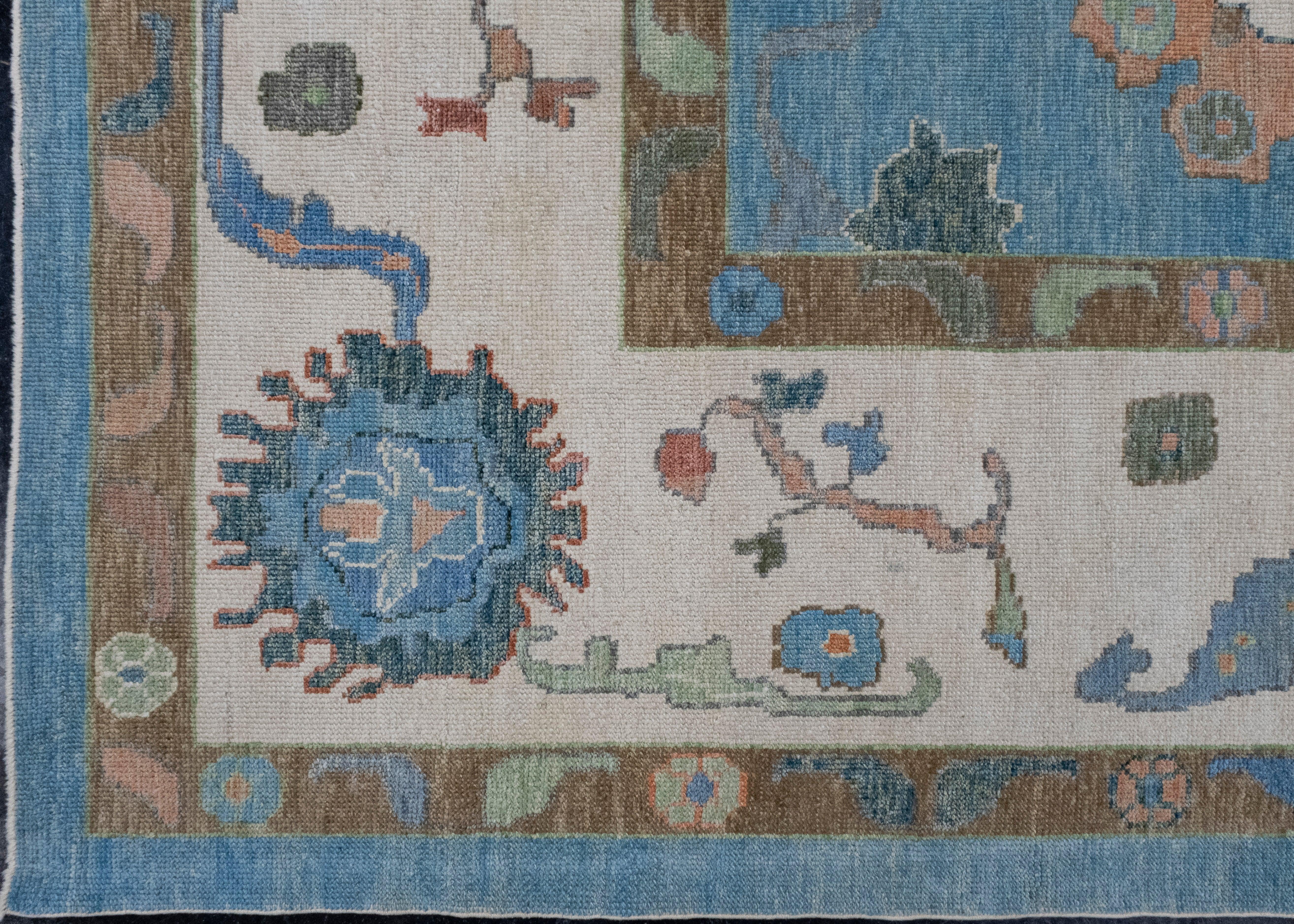 Turkish Oushak Rug 12'8