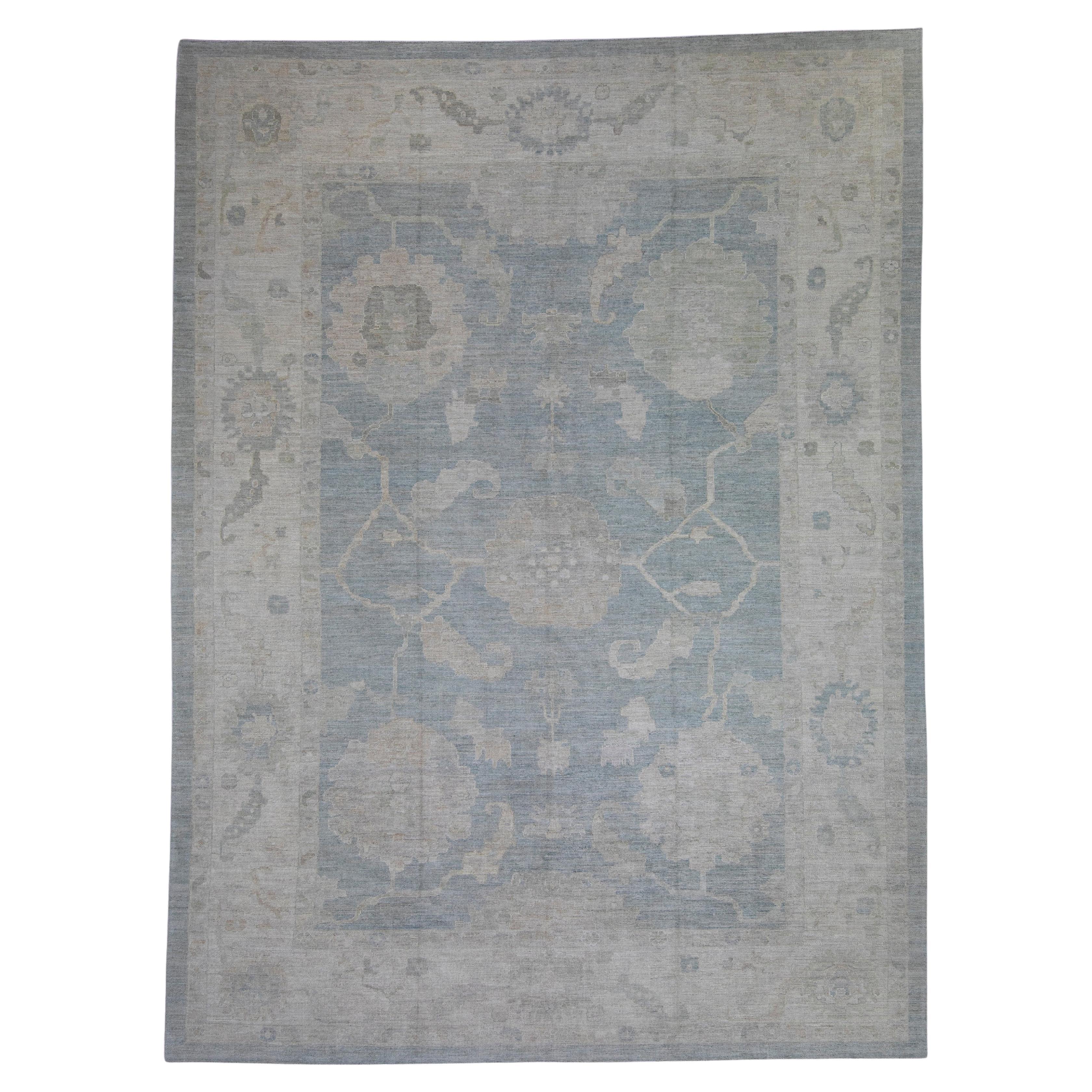 Tapis turc Oushak 12'9" x 17'3" n° 16041
