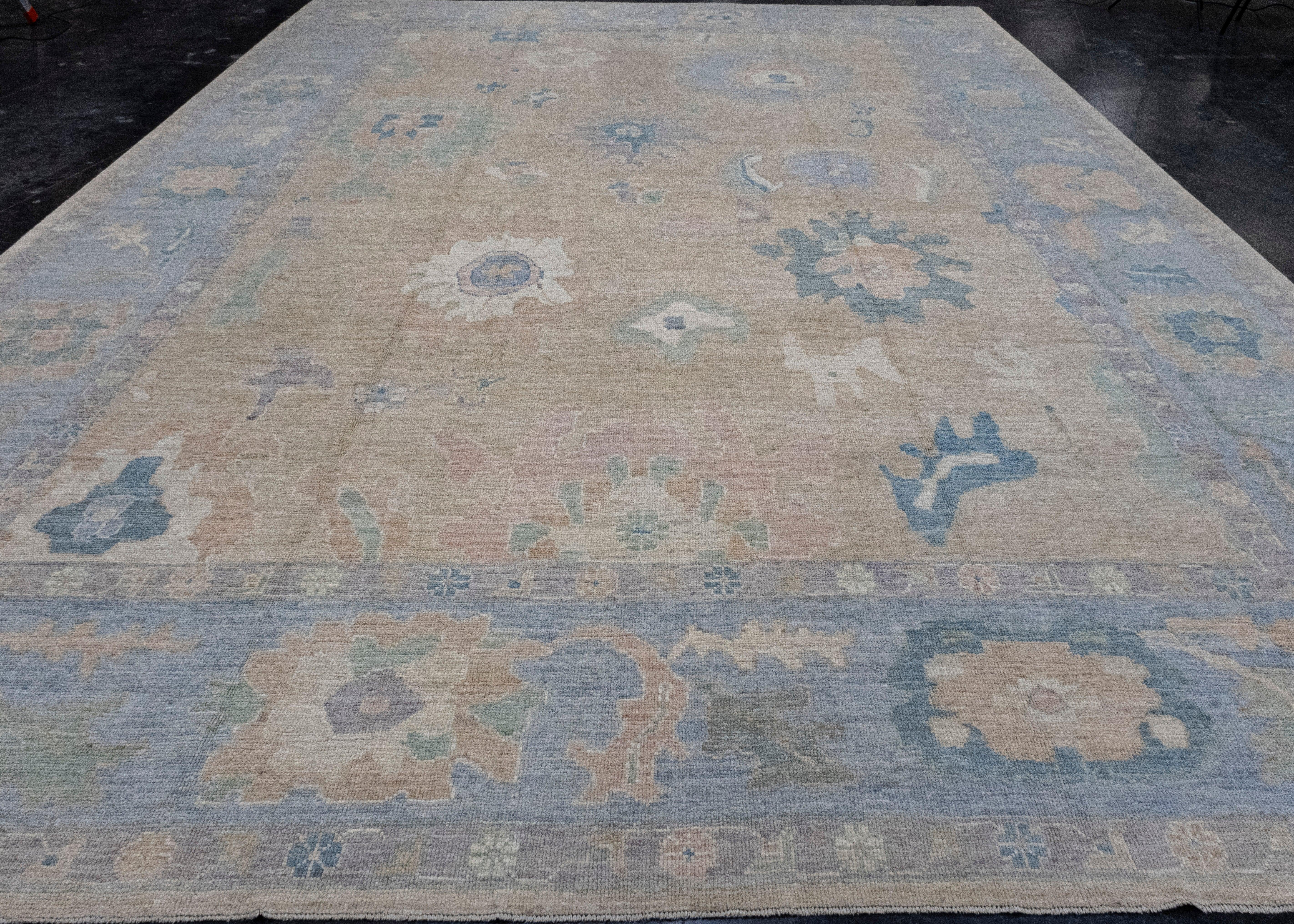 Turkish Oushak Rug 12'9