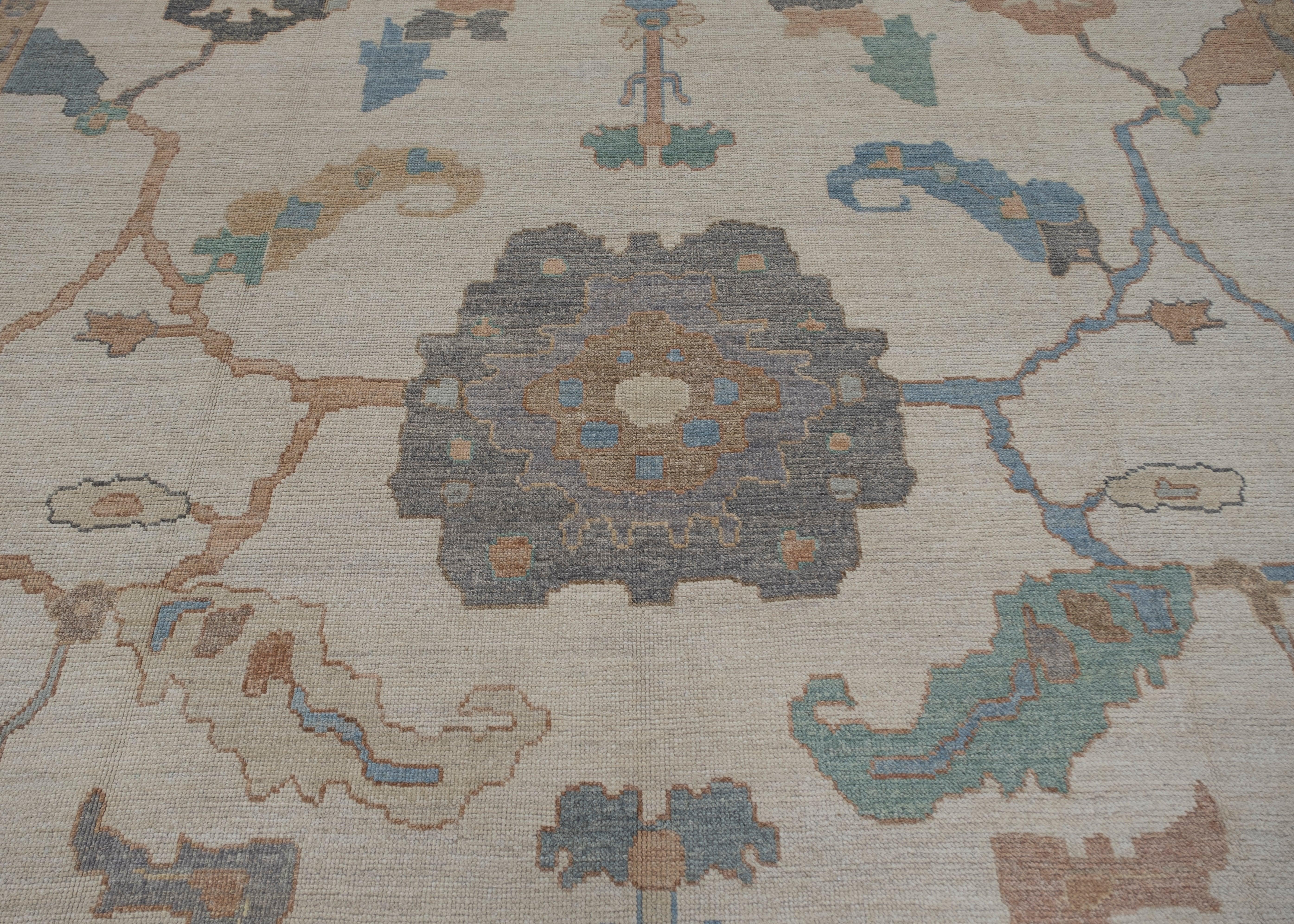 Türkischer Oushak-Teppich 13' x 16'10