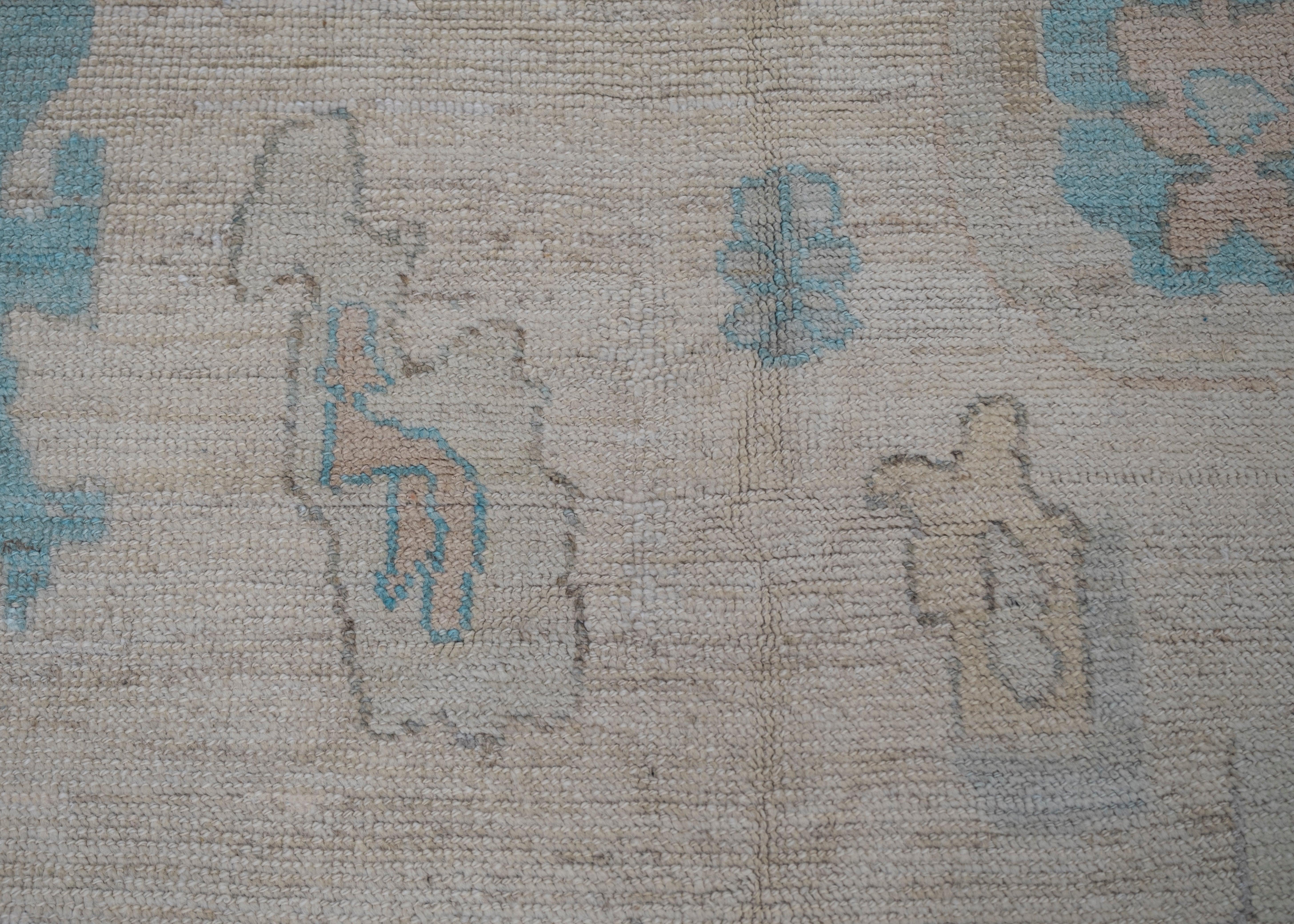 Oushak Rug Oriental Hand Knotted Turkish Oushak 8'1