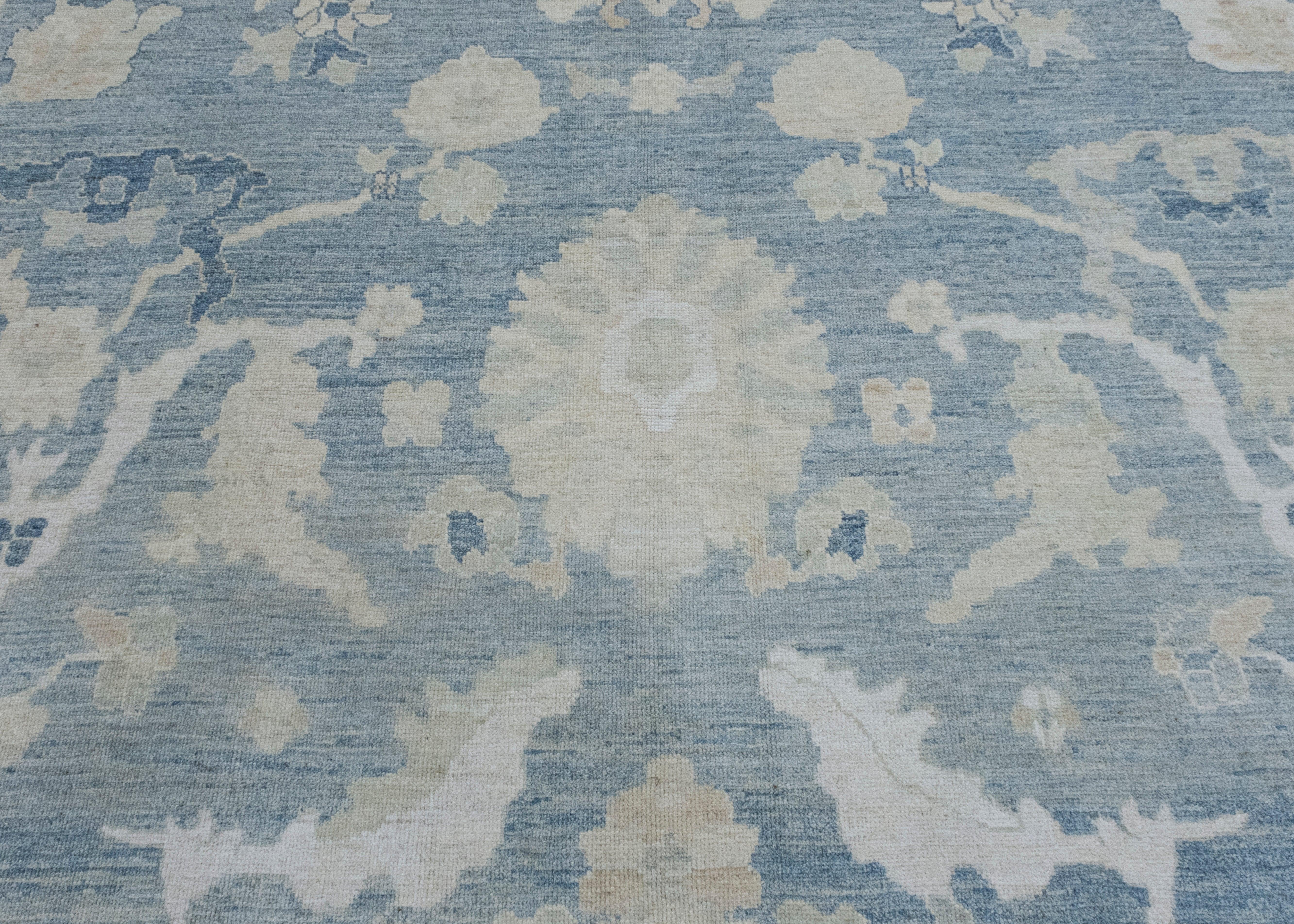 Contemporary Turkish Oushak Rug 13' x 20'8