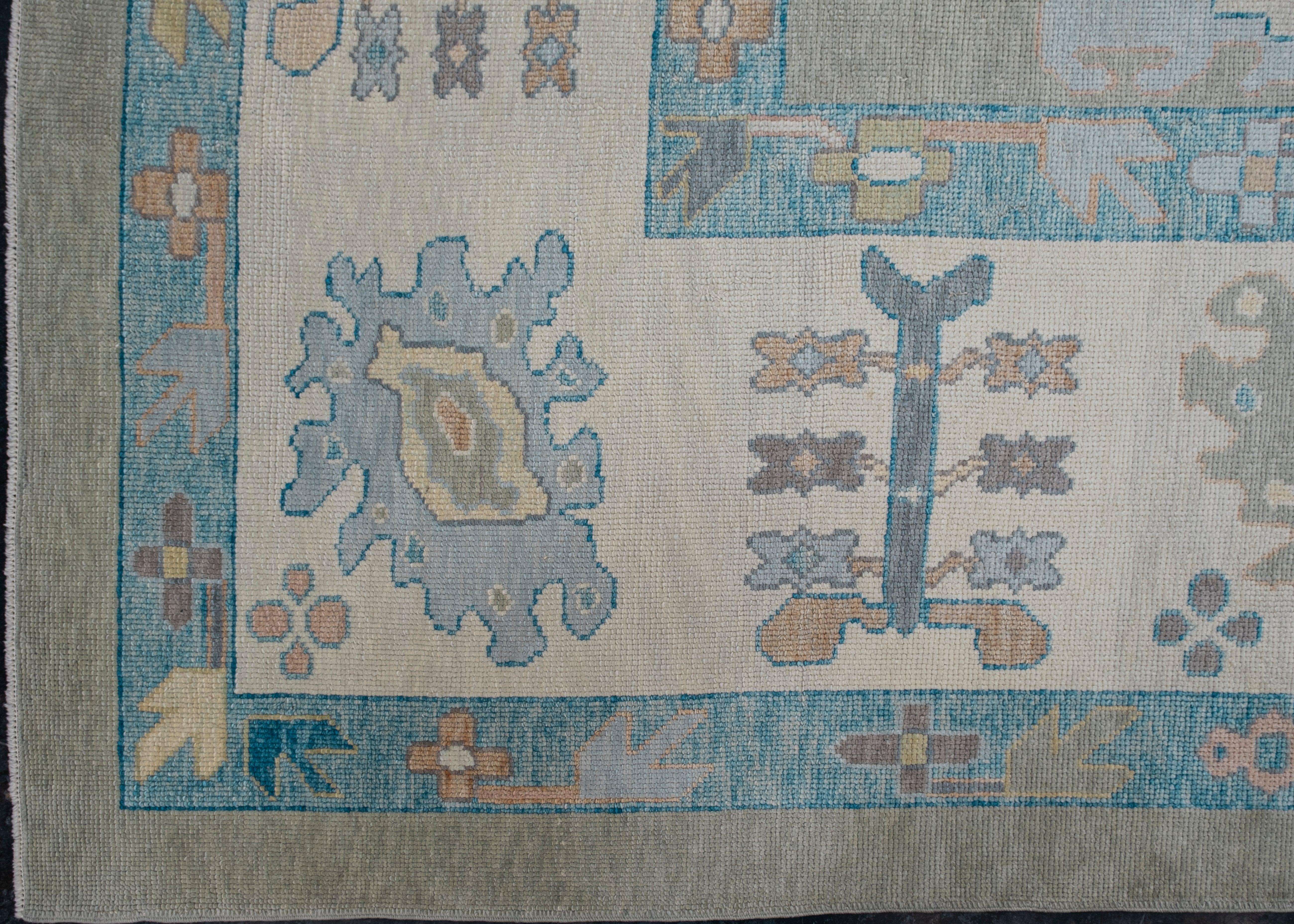 Turkish Oushak Rug 13'11