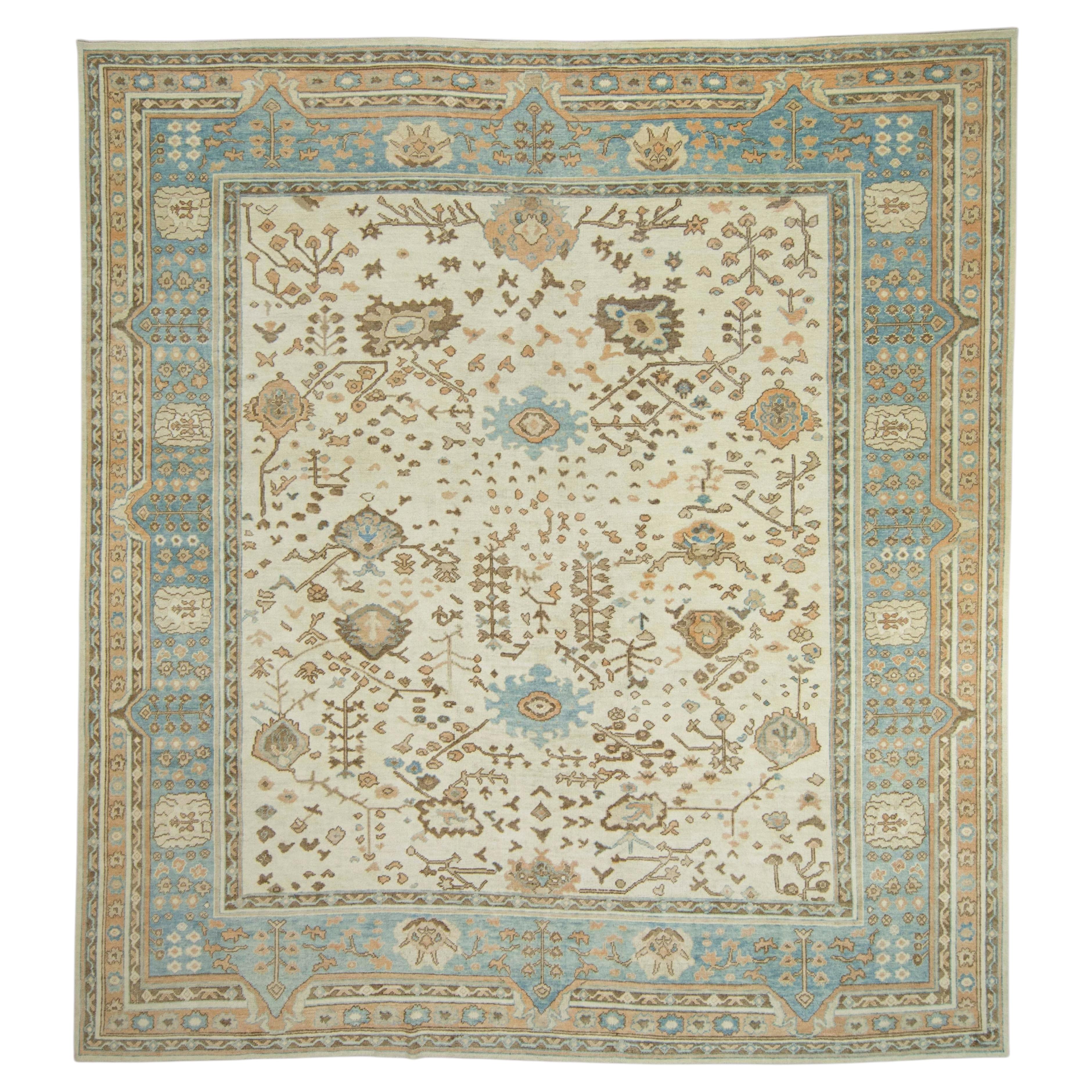 Turkish Oushak Rug 13'6" x 14'9" #18576