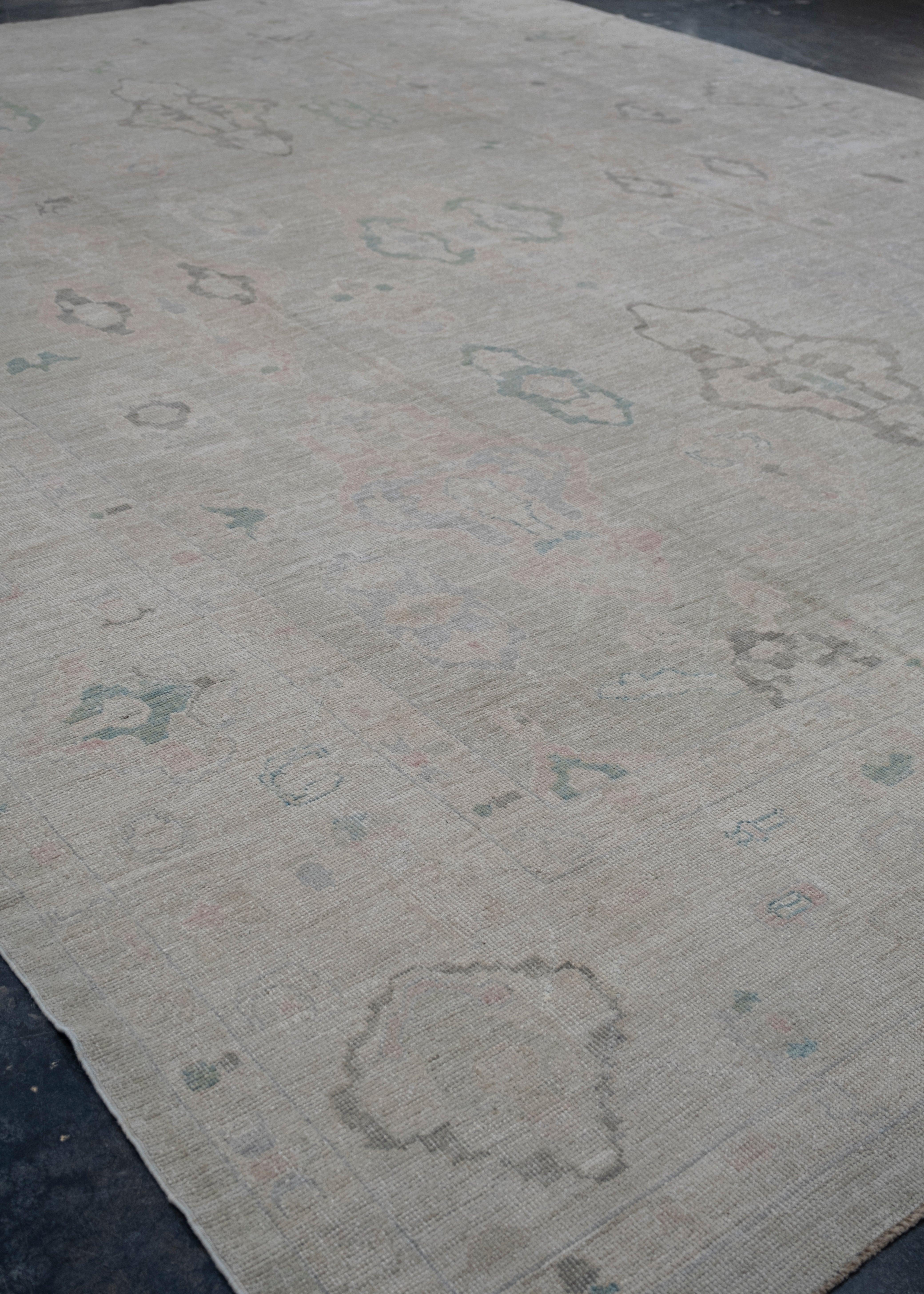 Turkish Oushak Rug 13'8