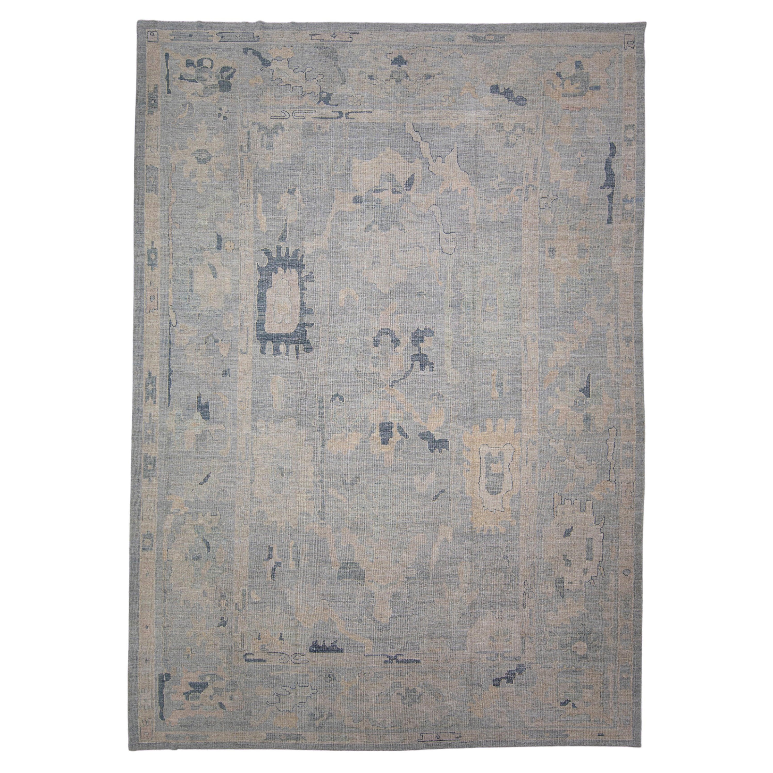 Turkish Oushak Rug 14' x 19'9" #6859 For Sale