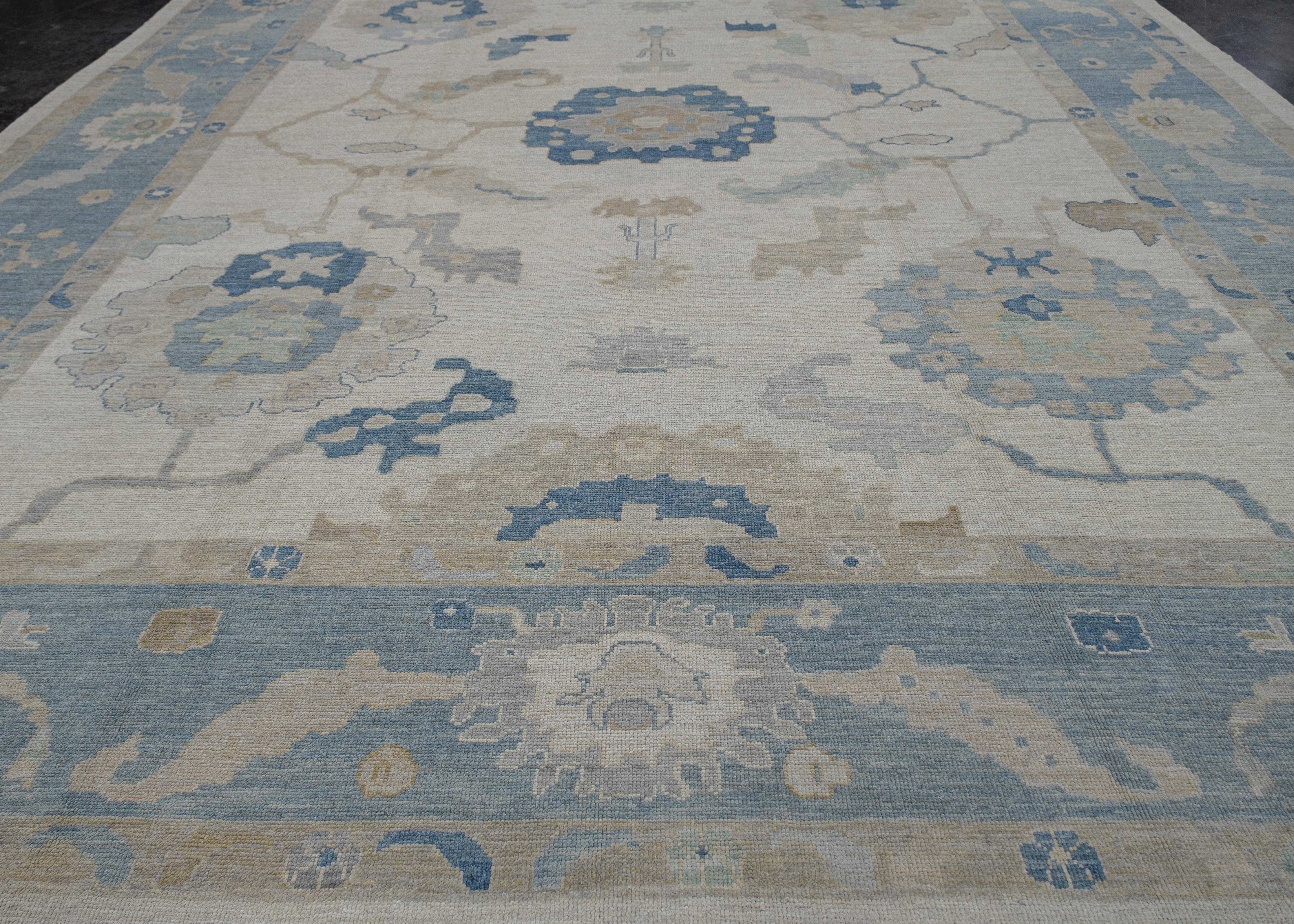 Türkischer Oushak-Teppich 14'1