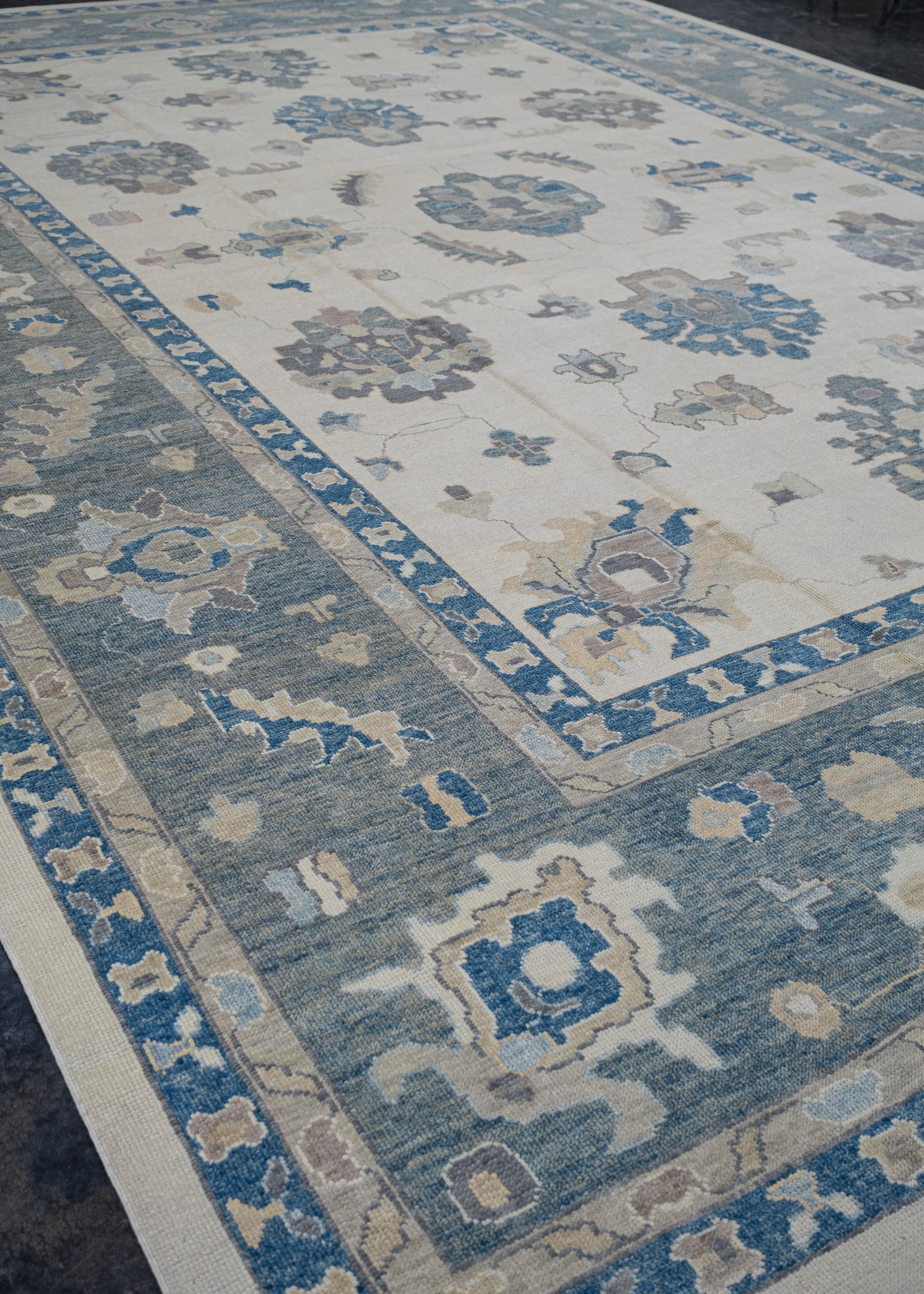 Türkischer Oushak-Teppich 14'2