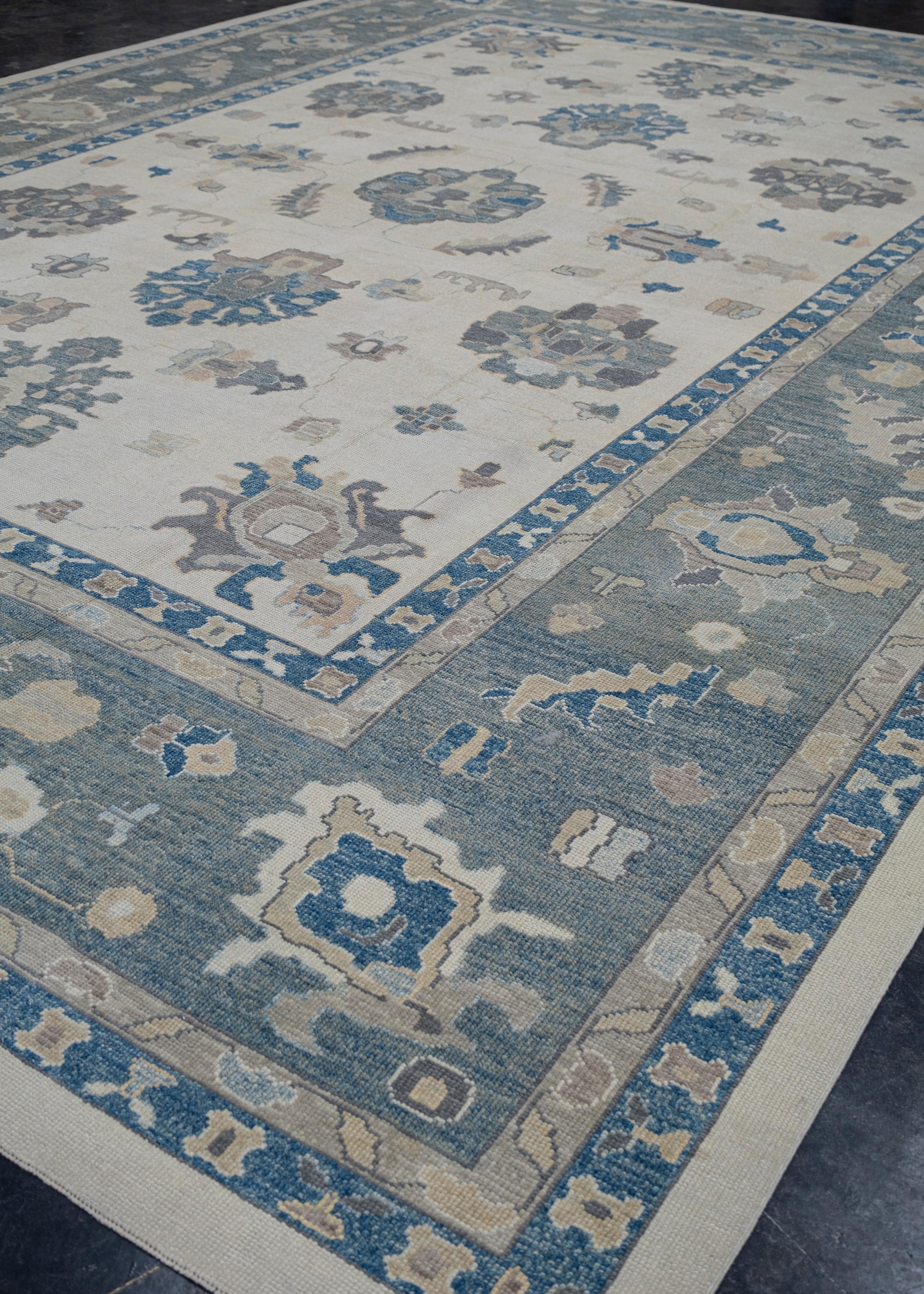 Türkischer Oushak-Teppich 14'2